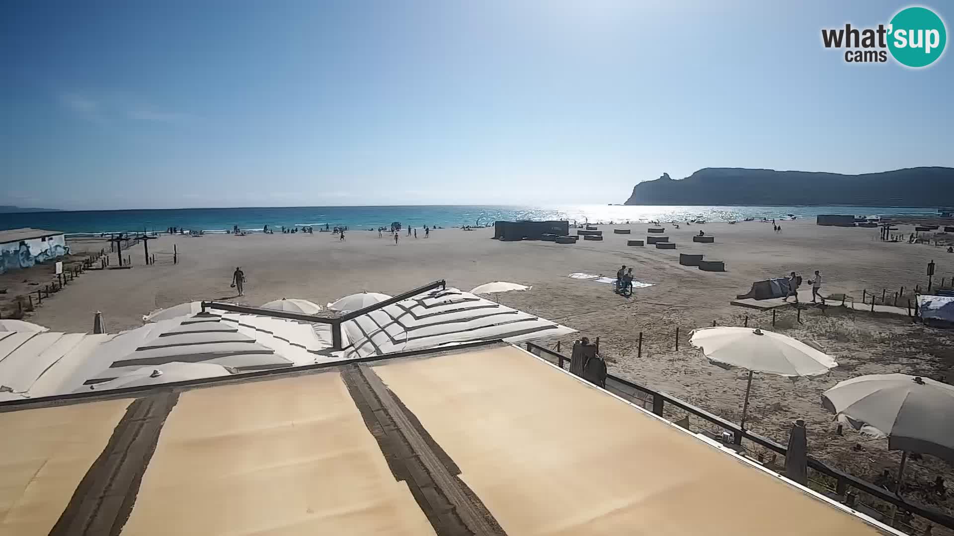 Poetto beach webcam | Cagliari | Sardinija