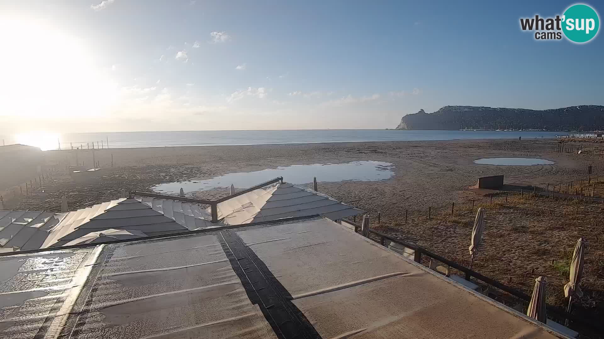 Poetto beach webcam | Cagliari | Sardinija