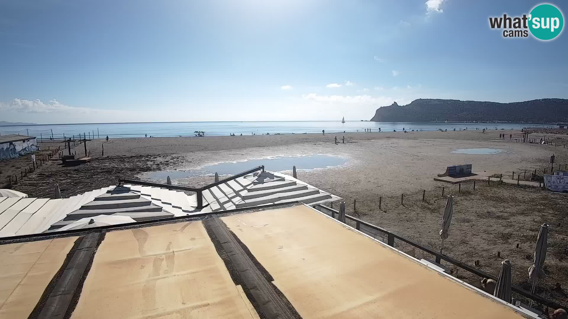 Poetto beach webcam | Cagliari | Sardinija