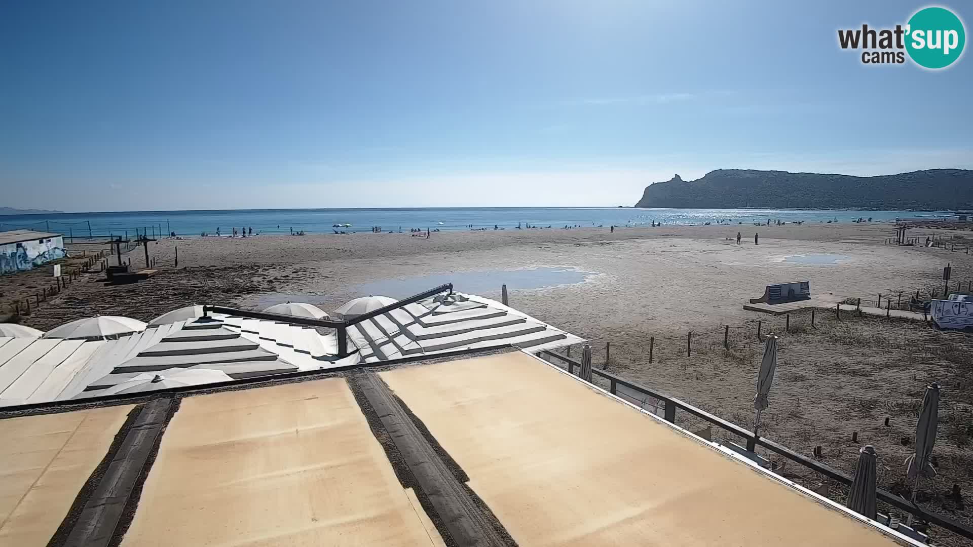 Poetto beach webcam | Cagliari | Sardinija
