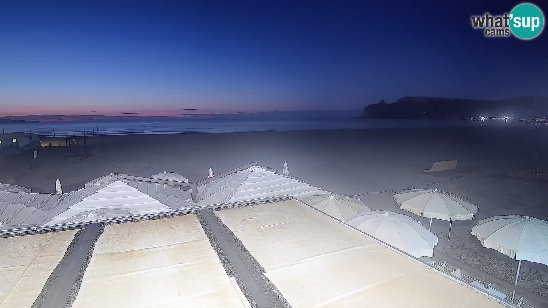 Poetto beach webcam | Cagliari | Sardinija