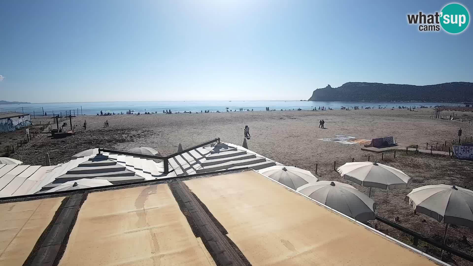 Poetto beach webcam | Cagliari | Sardinija