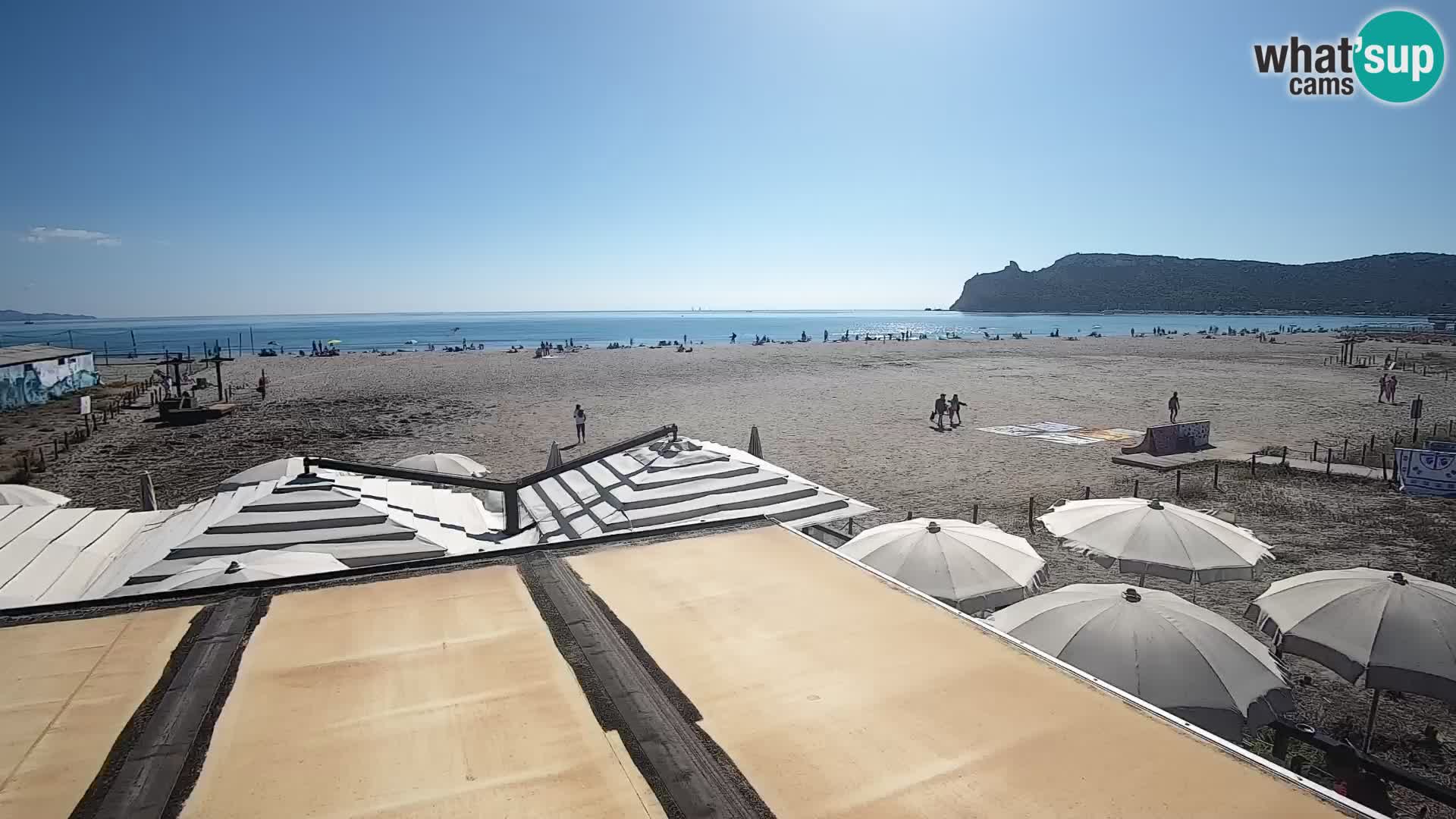Webcam plage de Poetto | Cagliari | Sardaigne