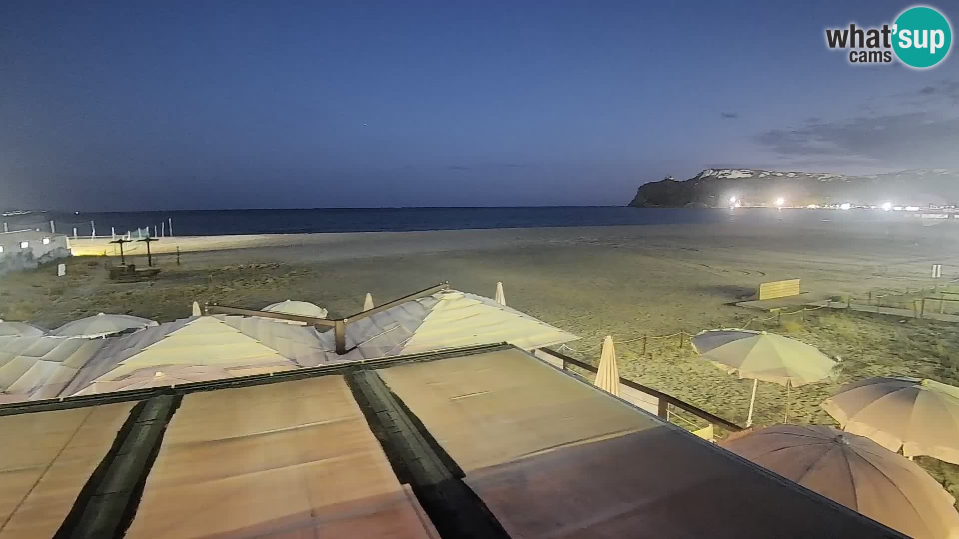 Poetto beach webcam | Cagliari | Sardinija