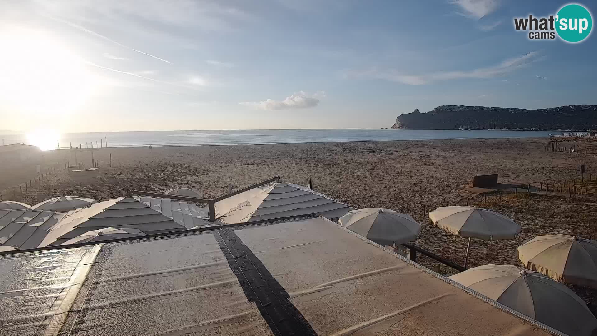 Poetto beach webcam | Cagliari | Sardinija
