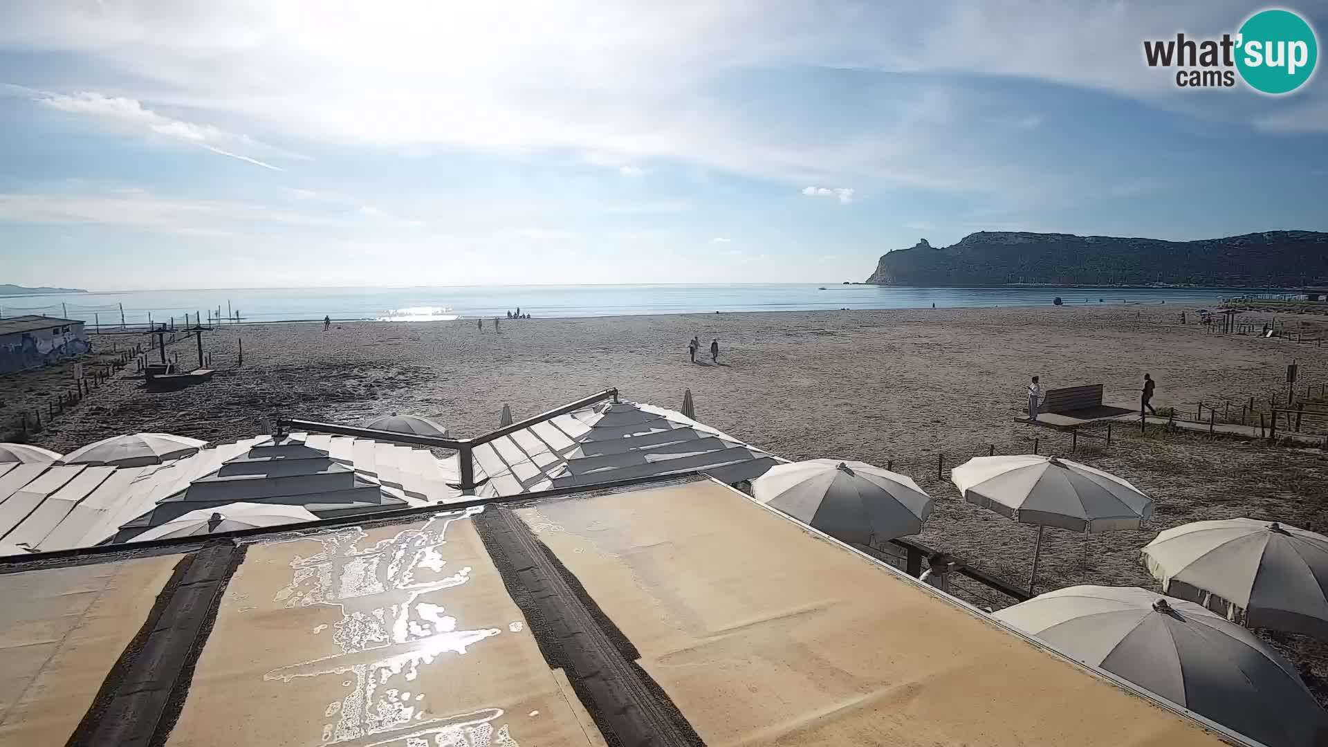Poetto beach webcam | Cagliari | Sardinija