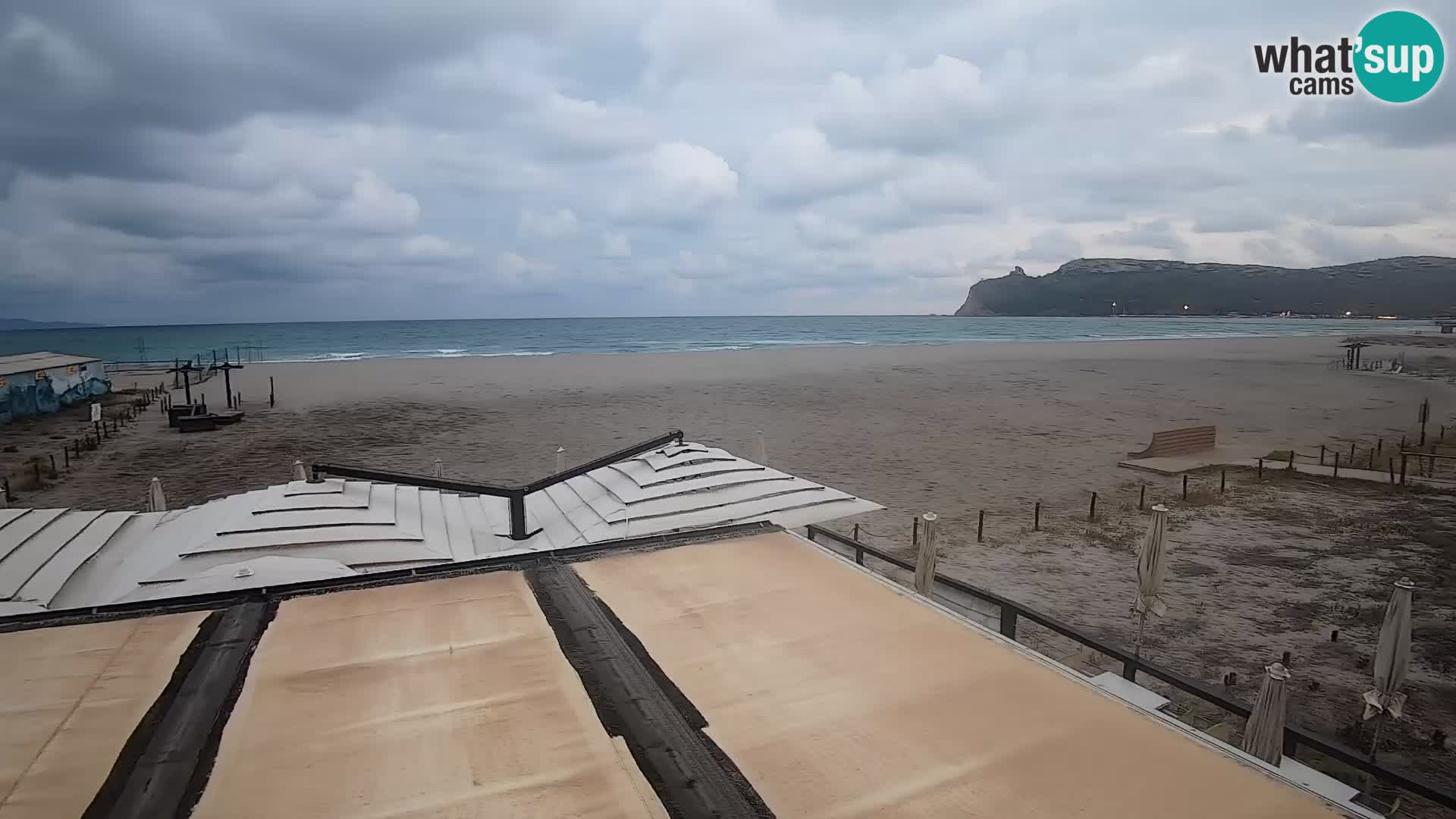 Poetto beach webcam | Cagliari | Sardinija