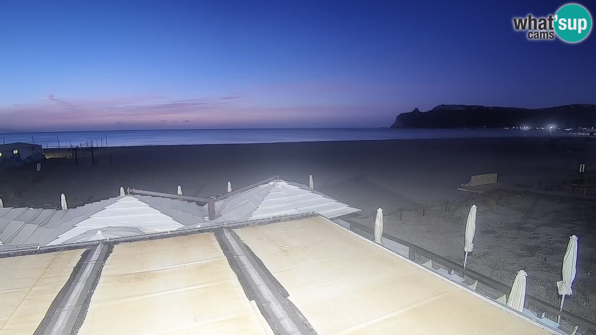 Poetto beach webcam | Cagliari | Sardinija