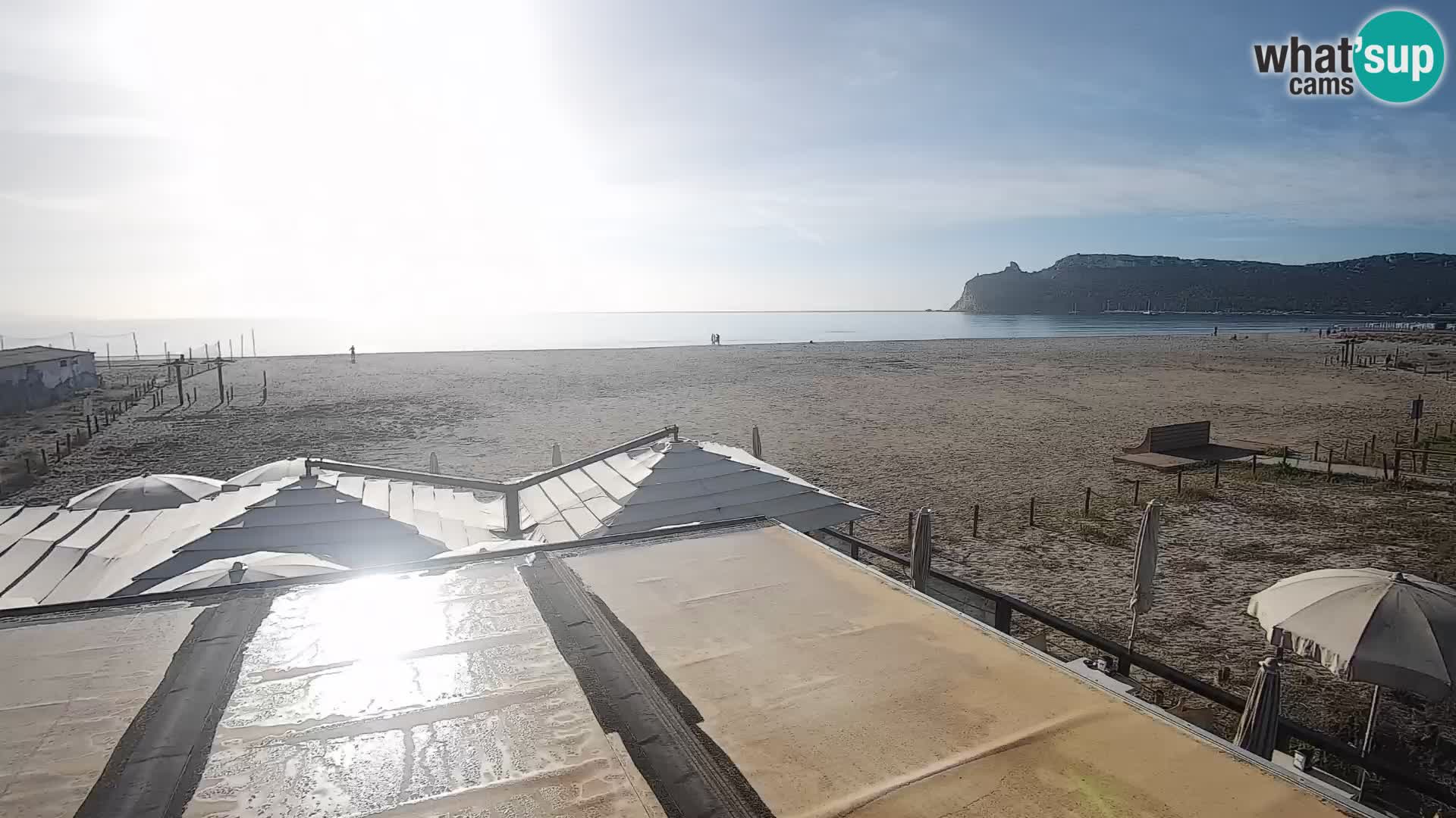 Poetto beach webcam | Cagliari | Sardinija