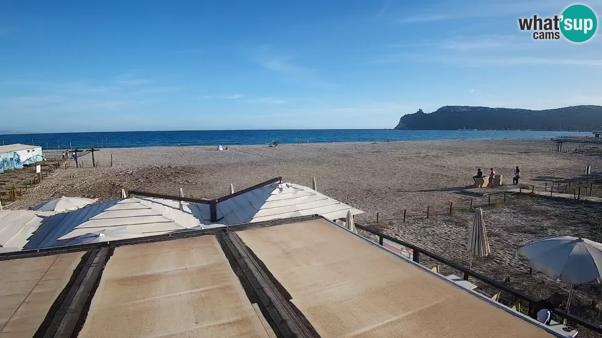 Webcam plage de Poetto | Cagliari | Sardaigne