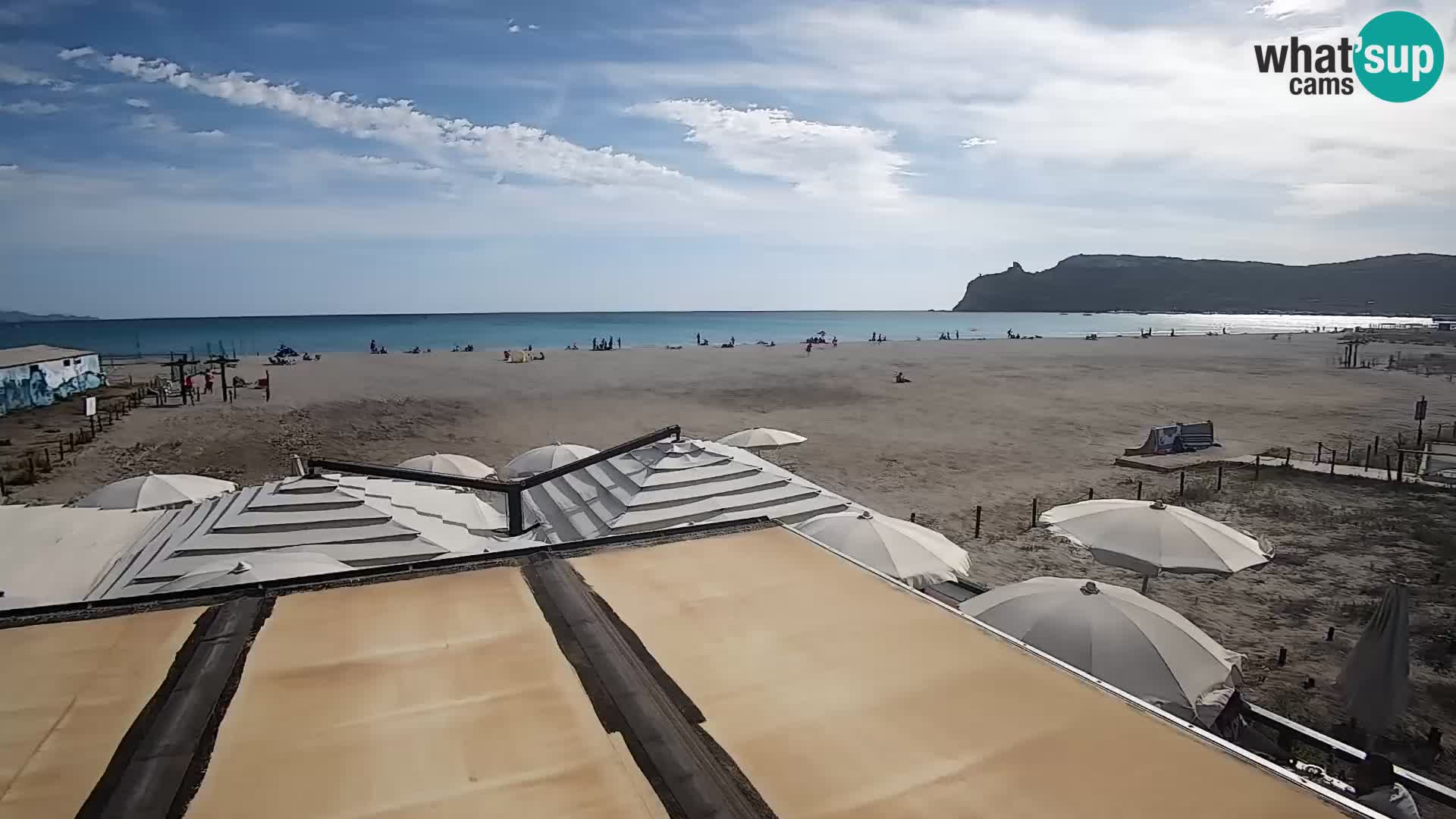 Poetto beach webcam | Cagliari | Sardinija