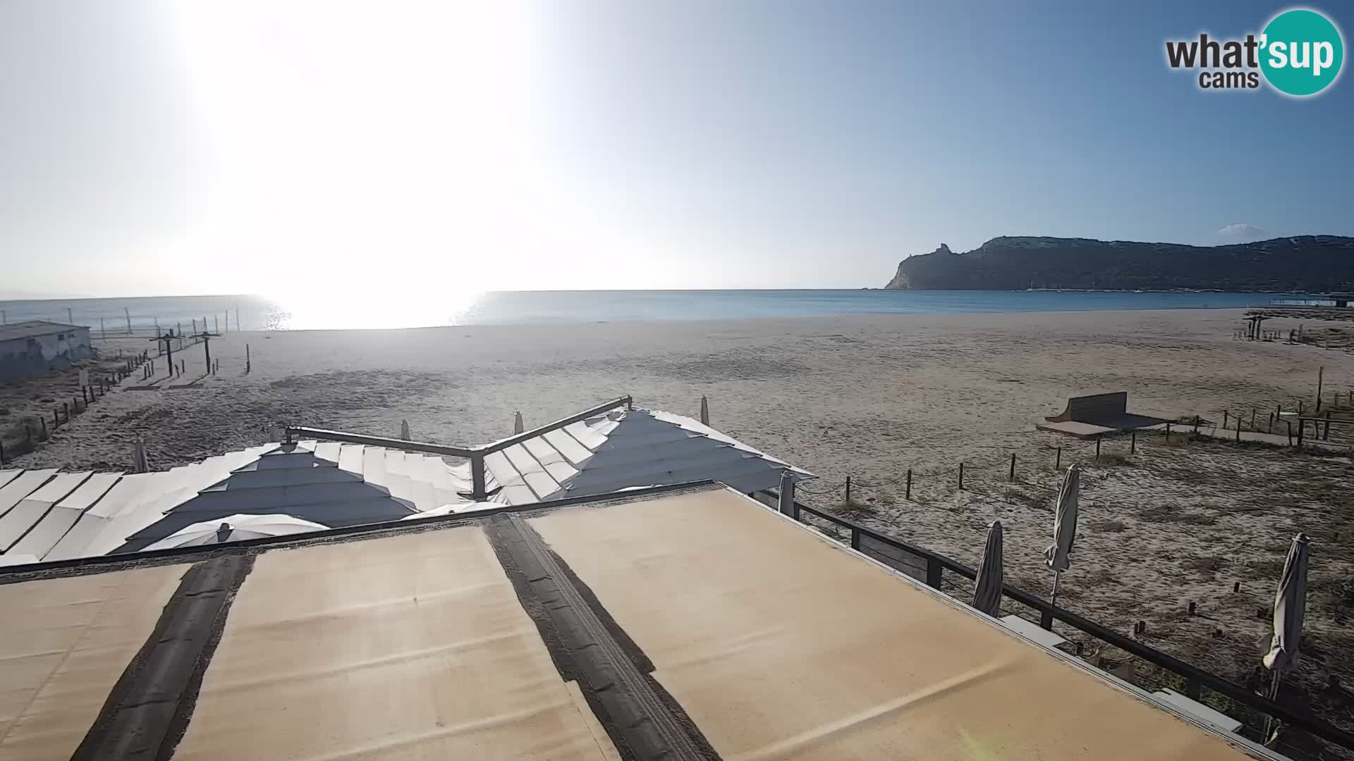 Poetto beach webcam | Cagliari | Sardinija