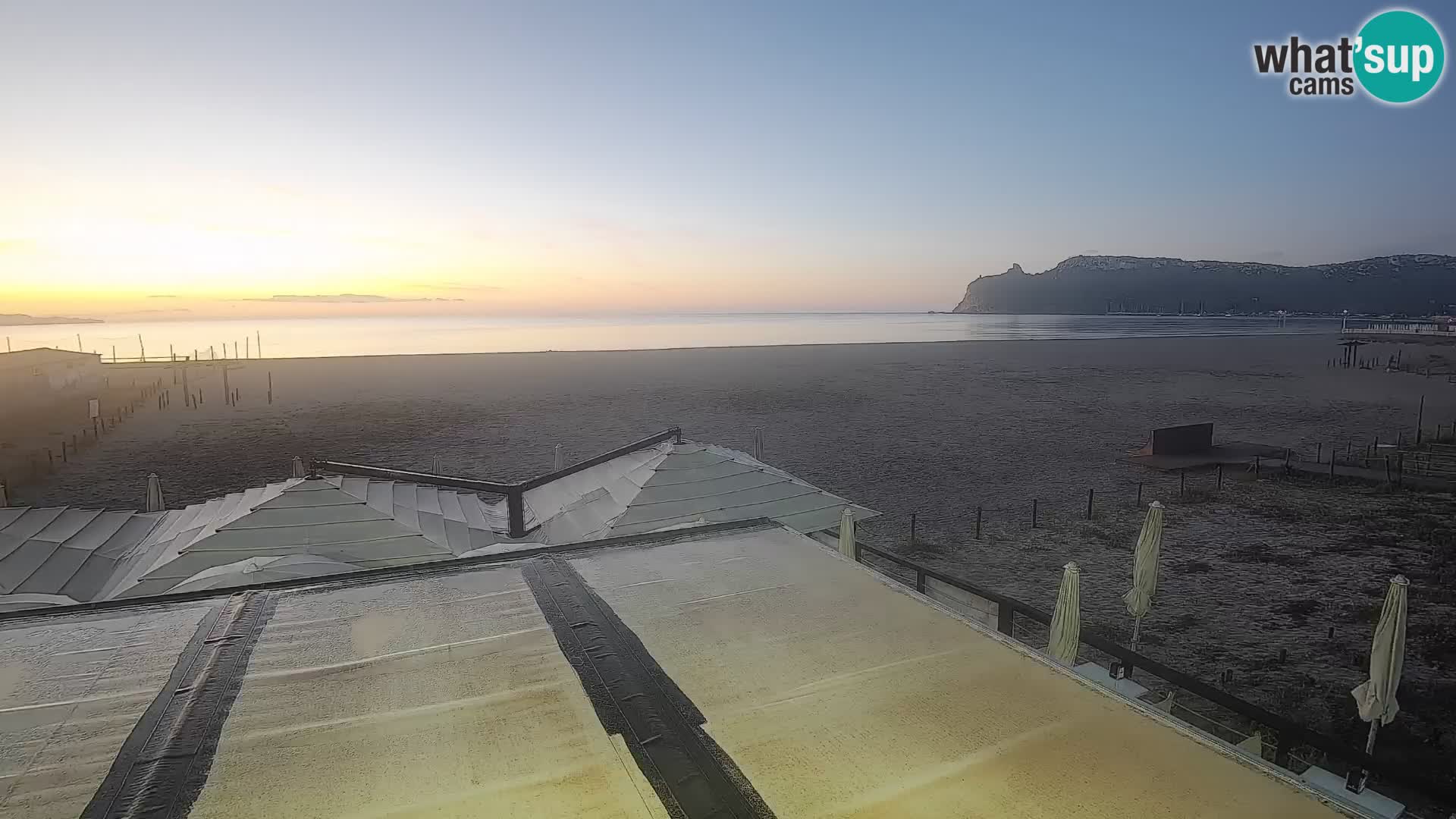Poetto beach webcam | Cagliari | Sardinija