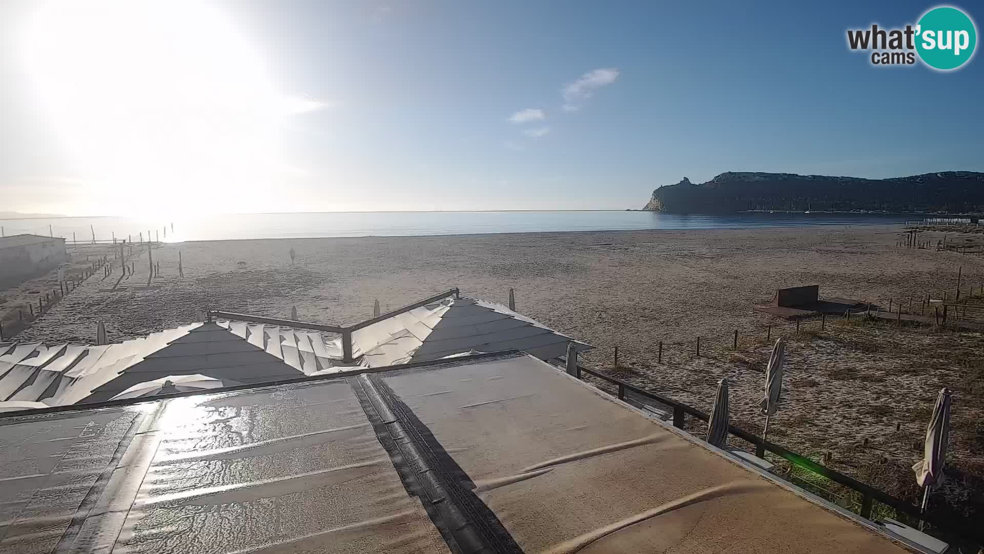 Poetto beach webcam | Cagliari | Sardinija