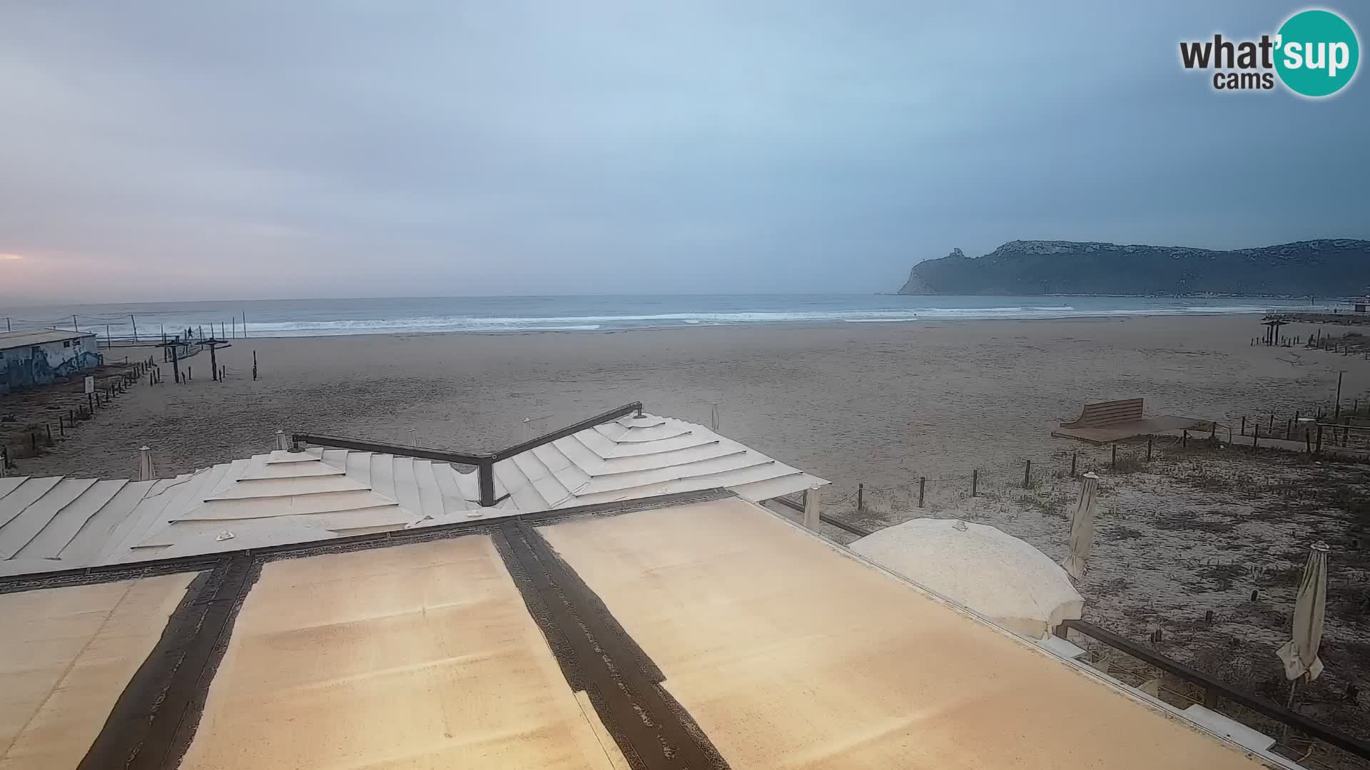 Poetto beach webcam | Cagliari | Sardinija