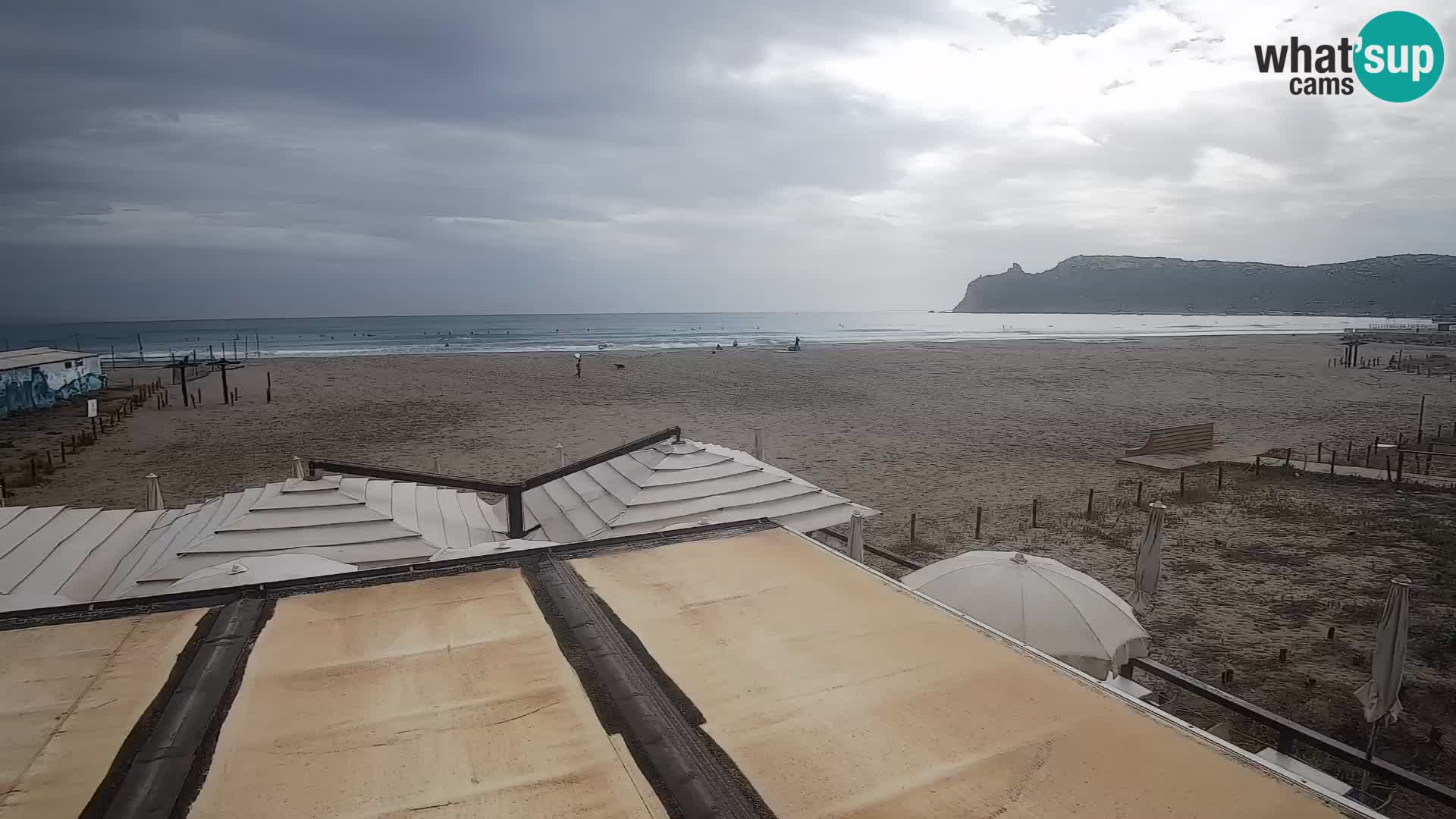 Poetto beach webcam | Cagliari | Sardinija