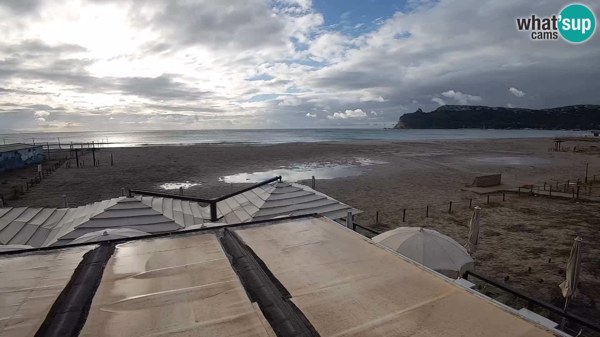 Poetto beach webcam | Cagliari | Sardinija
