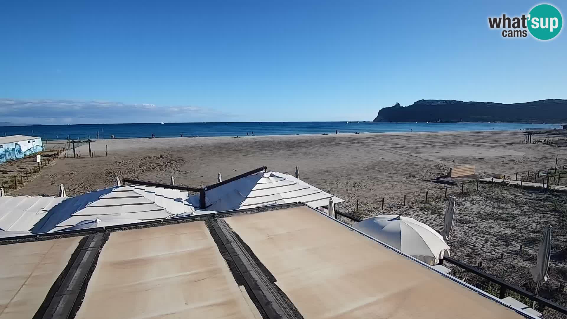 Poetto beach webcam | Cagliari | Sardinija