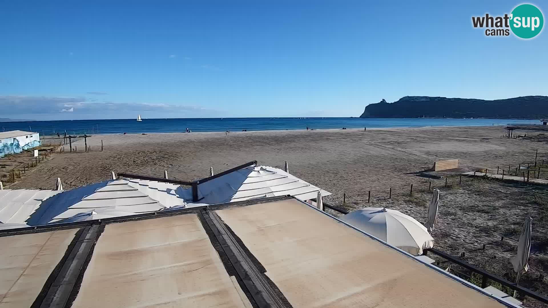 Poetto beach webcam | Cagliari | Sardinija