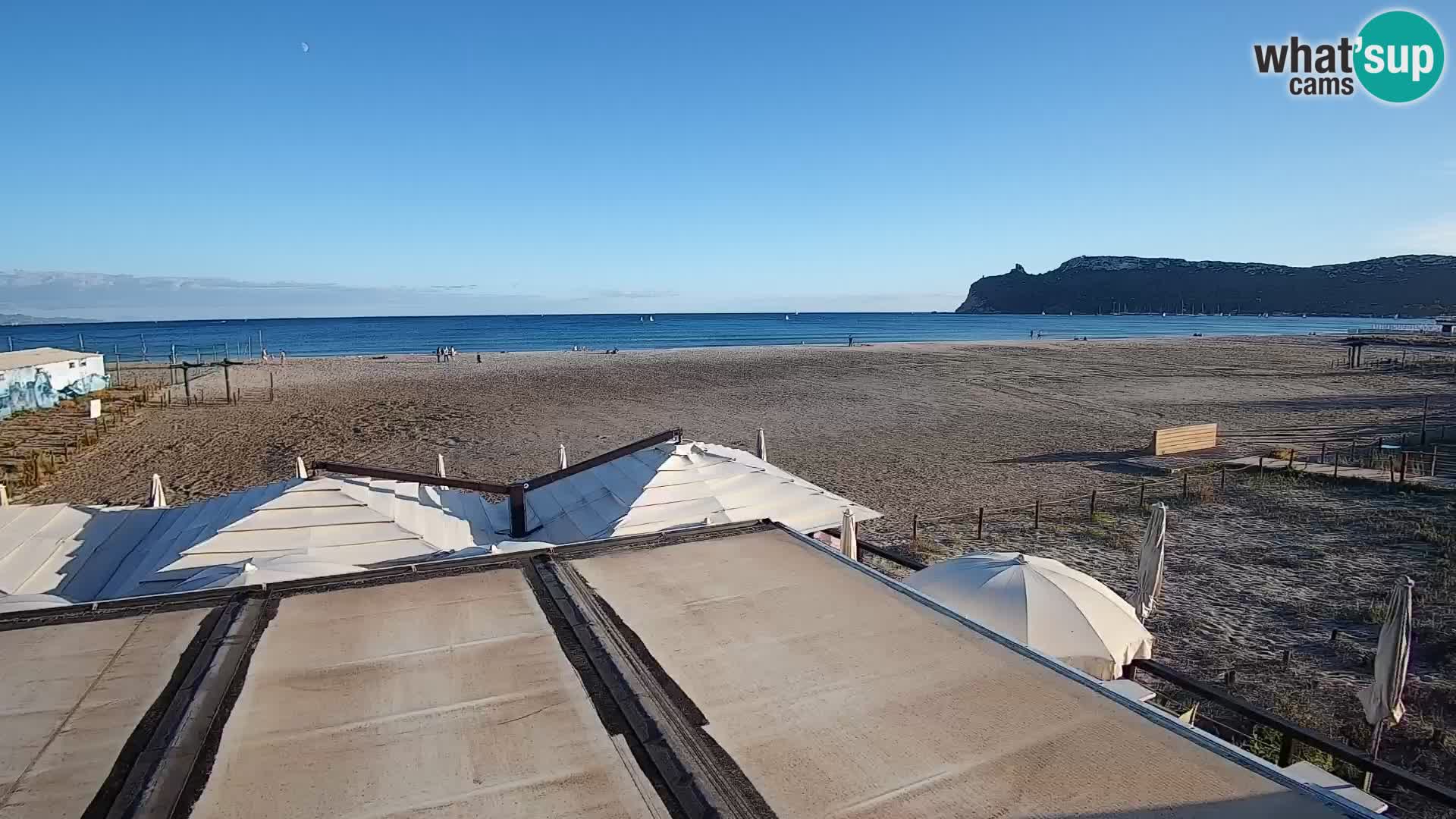 Poetto beach webcam | Cagliari | Sardinija