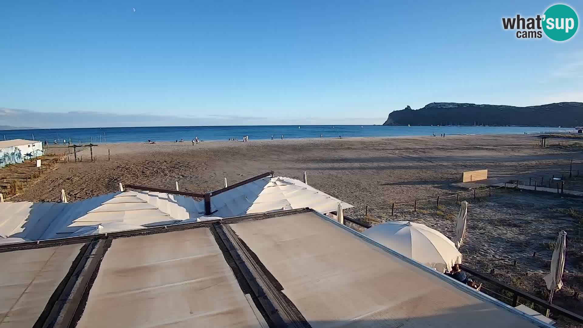 Poetto beach webcam | Cagliari | Sardinija