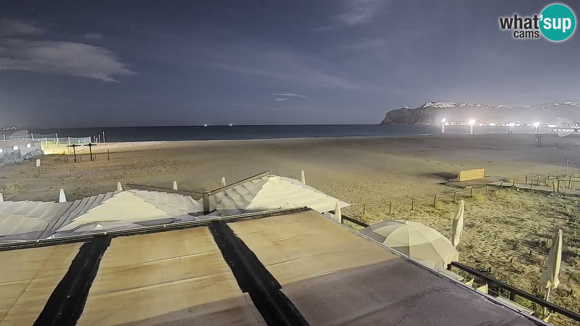 Poetto beach webcam | Cagliari | Sardinija