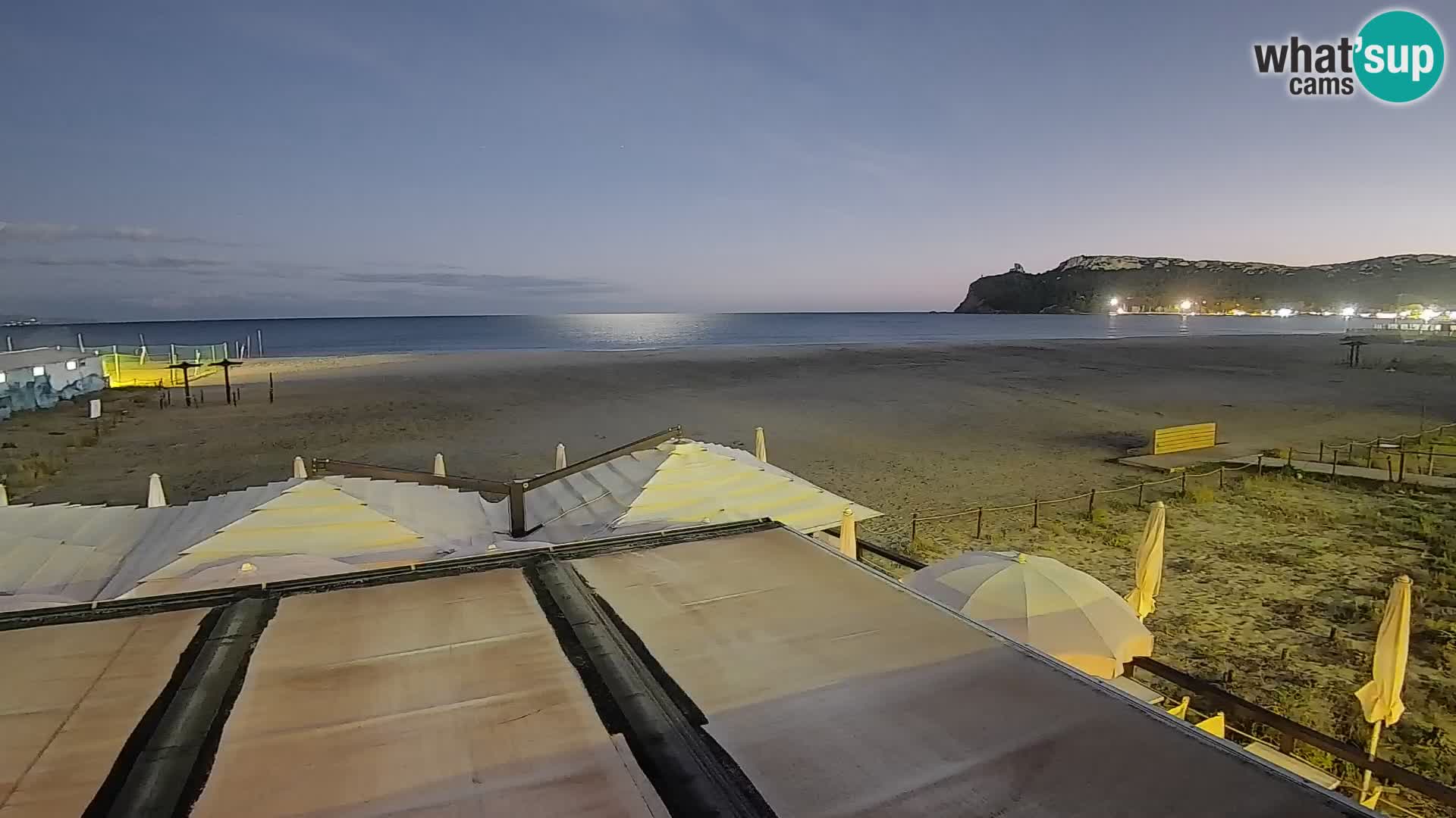 Poetto beach webcam | Cagliari | Sardinija