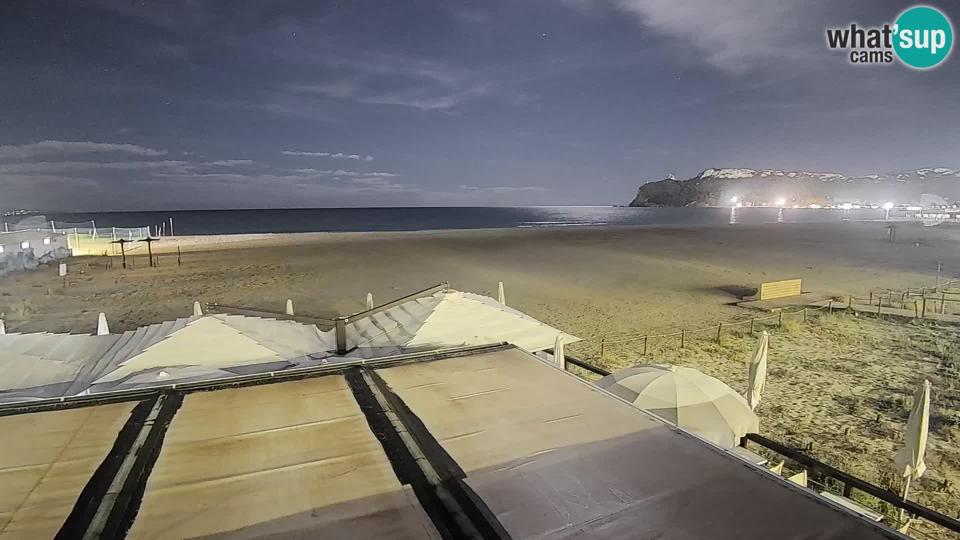 Poetto beach webcam | Cagliari | Sardinija
