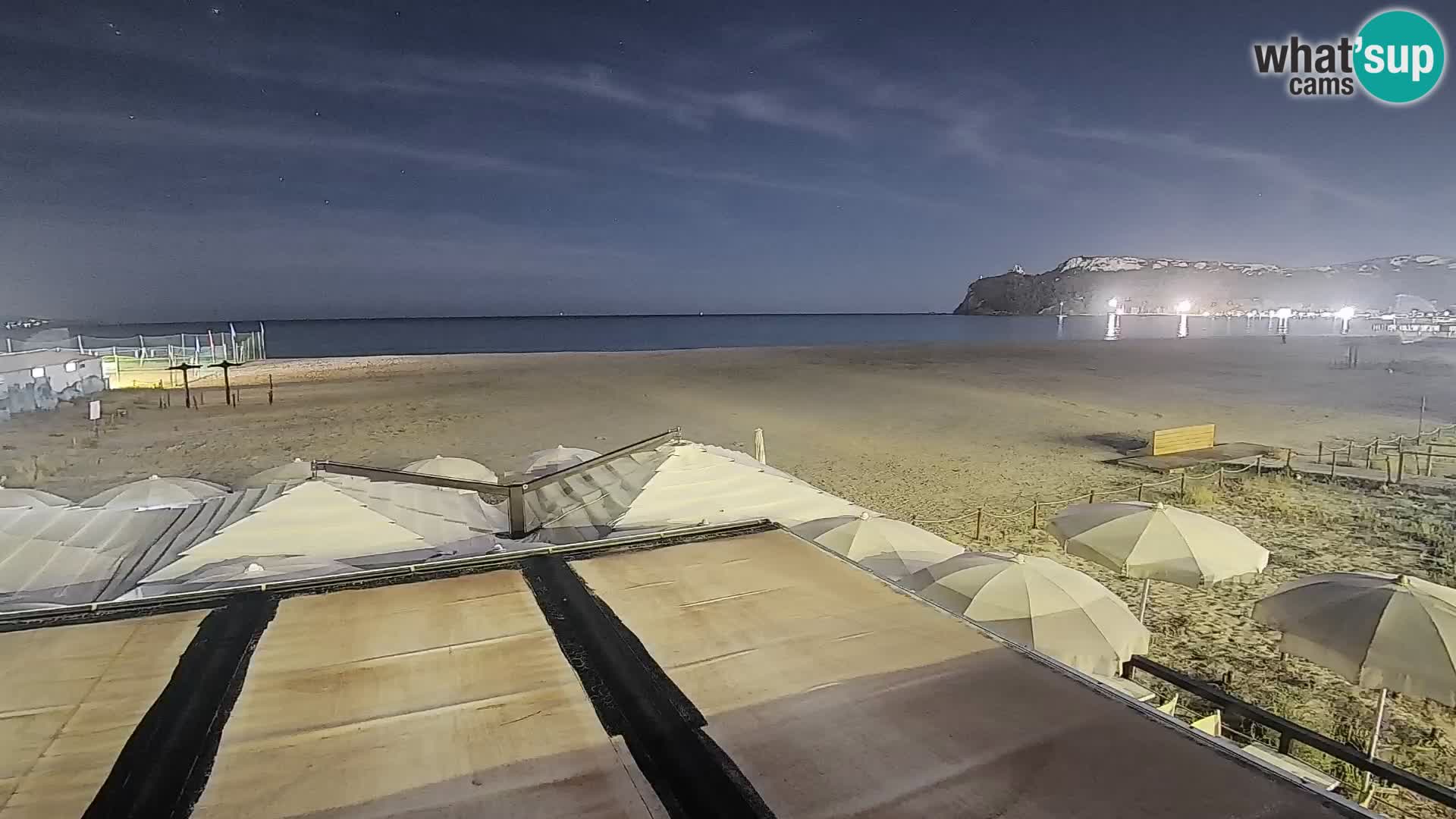 Webcam plage de Poetto | Cagliari | Sardaigne