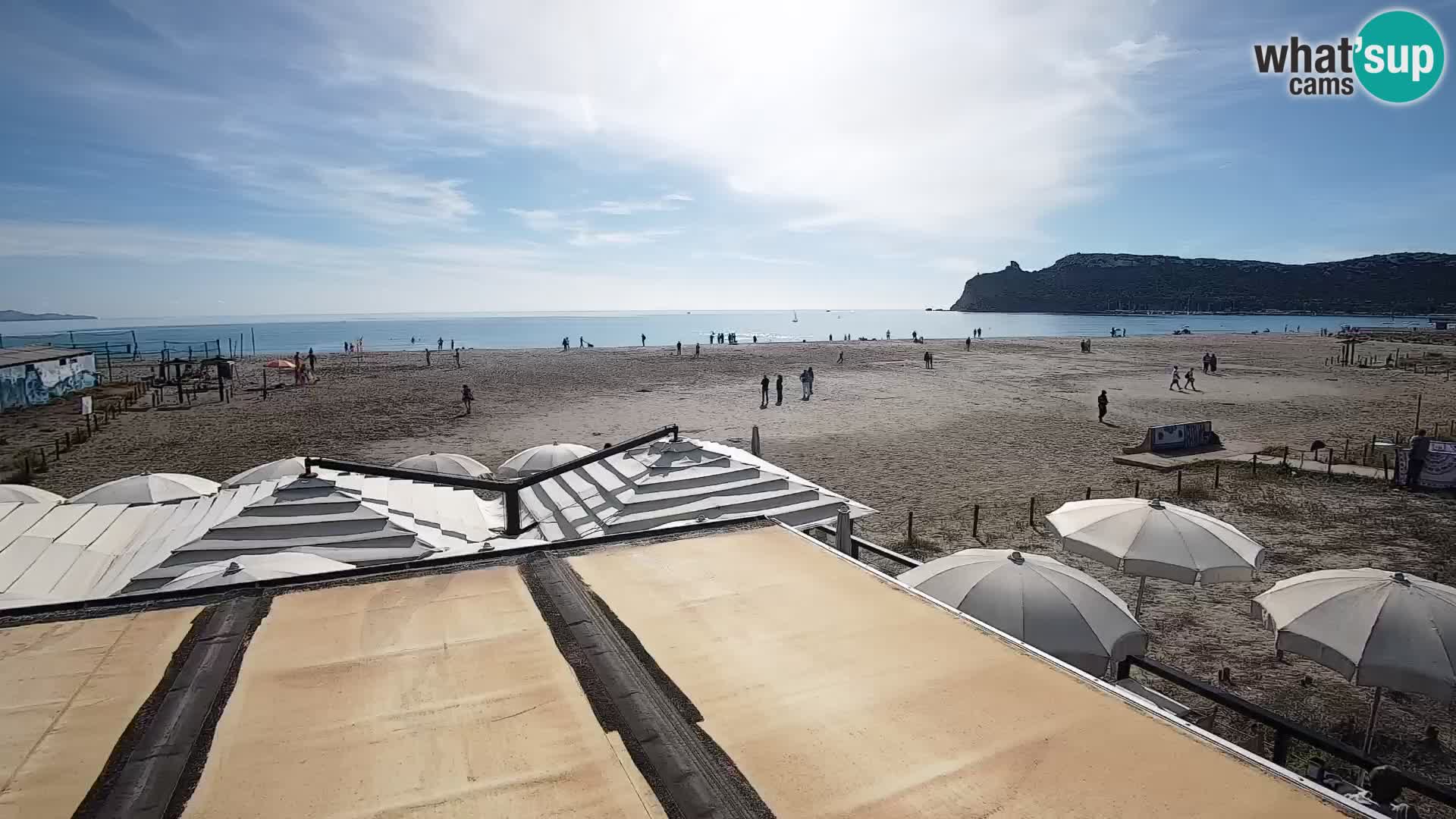Poetto beach webcam | Cagliari | Sardinija