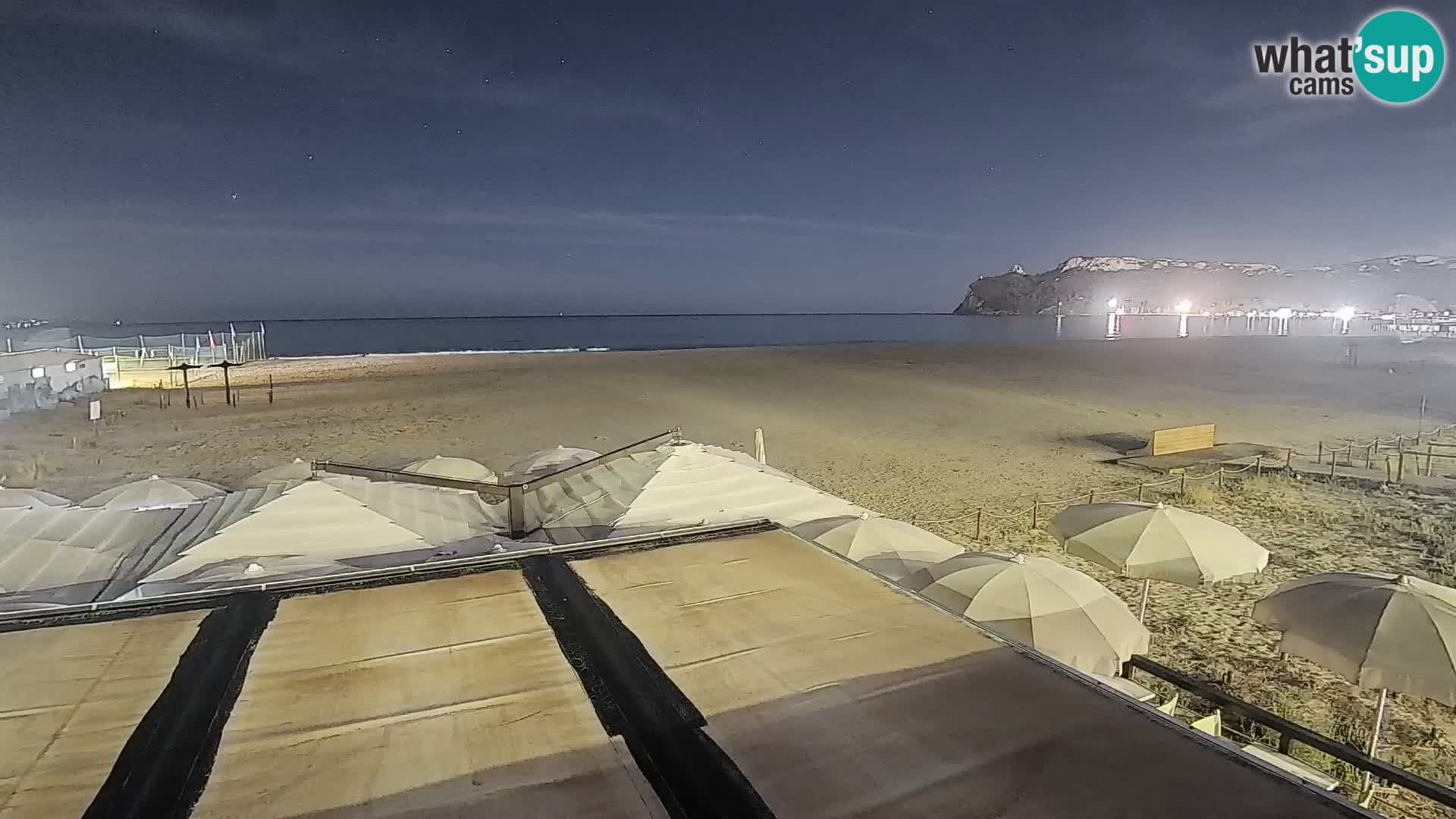 Poetto beach webcam | Cagliari | Sardinija