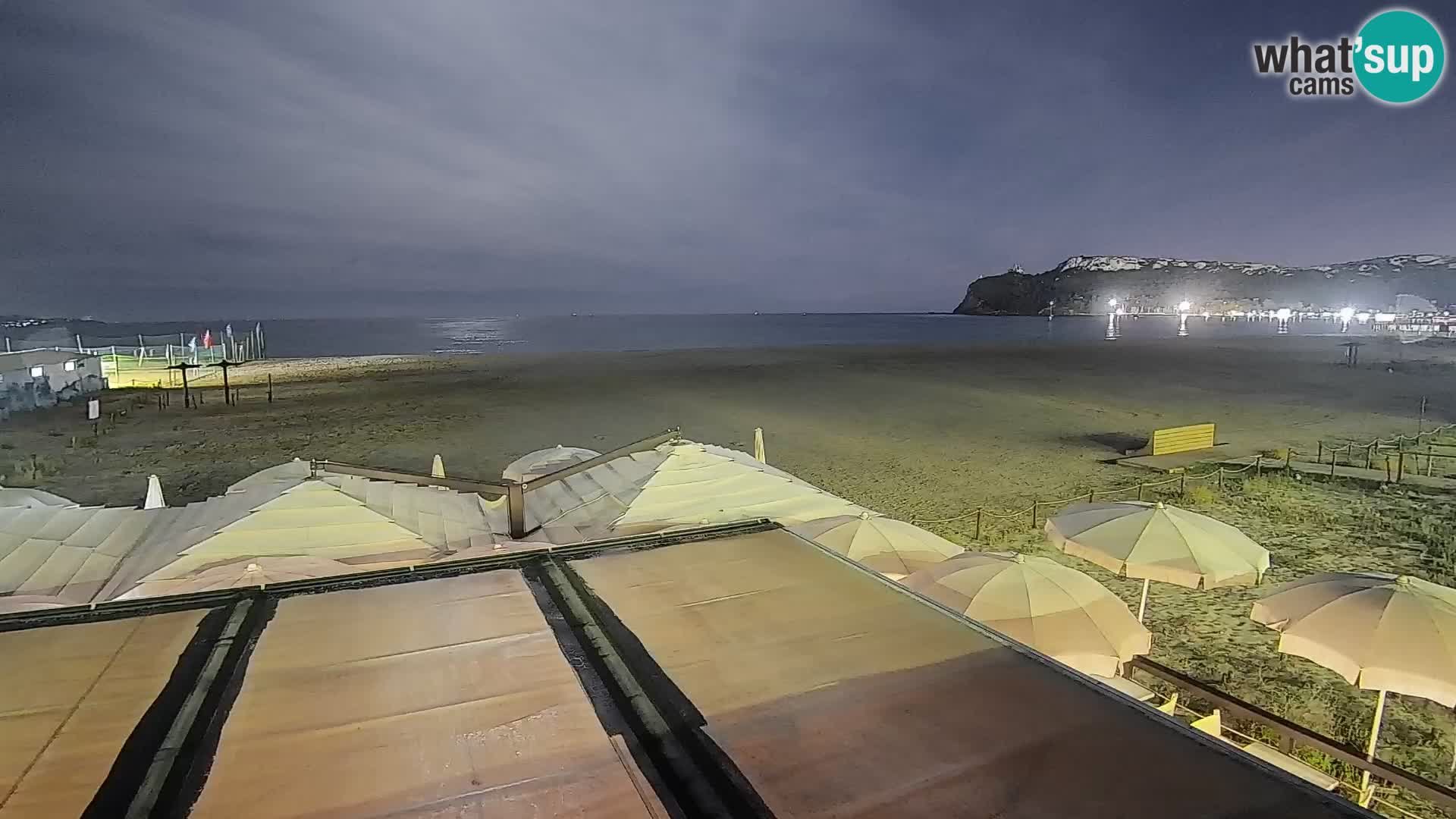 Poetto beach webcam | Cagliari | Sardinija