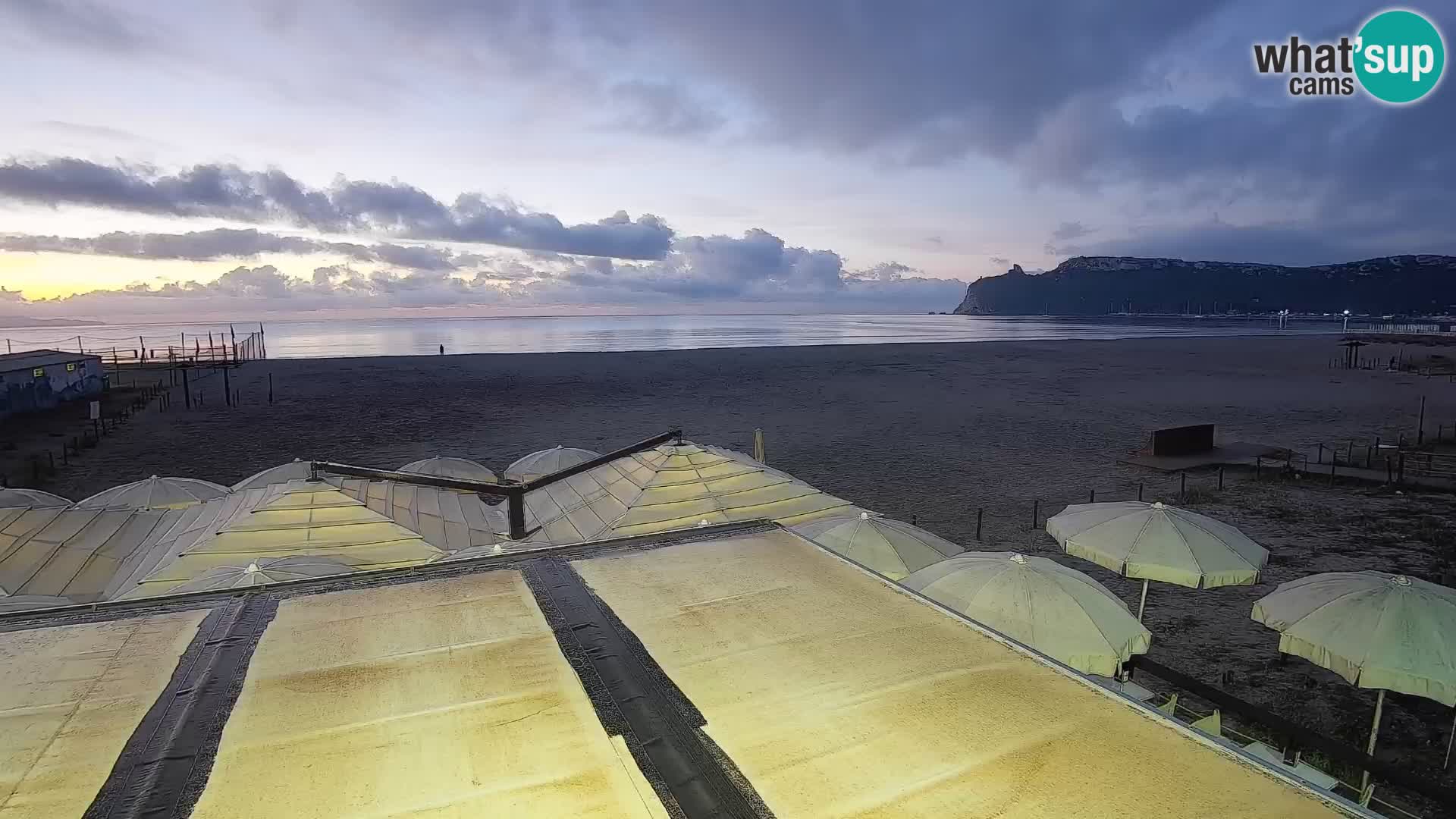 Webcam plage de Poetto | Cagliari | Sardaigne