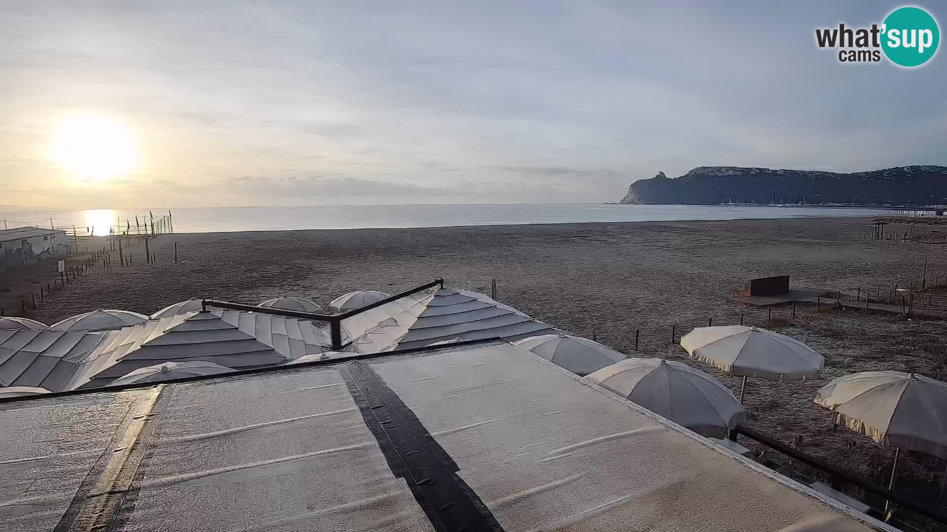 Poetto beach webcam | Cagliari | Sardinija
