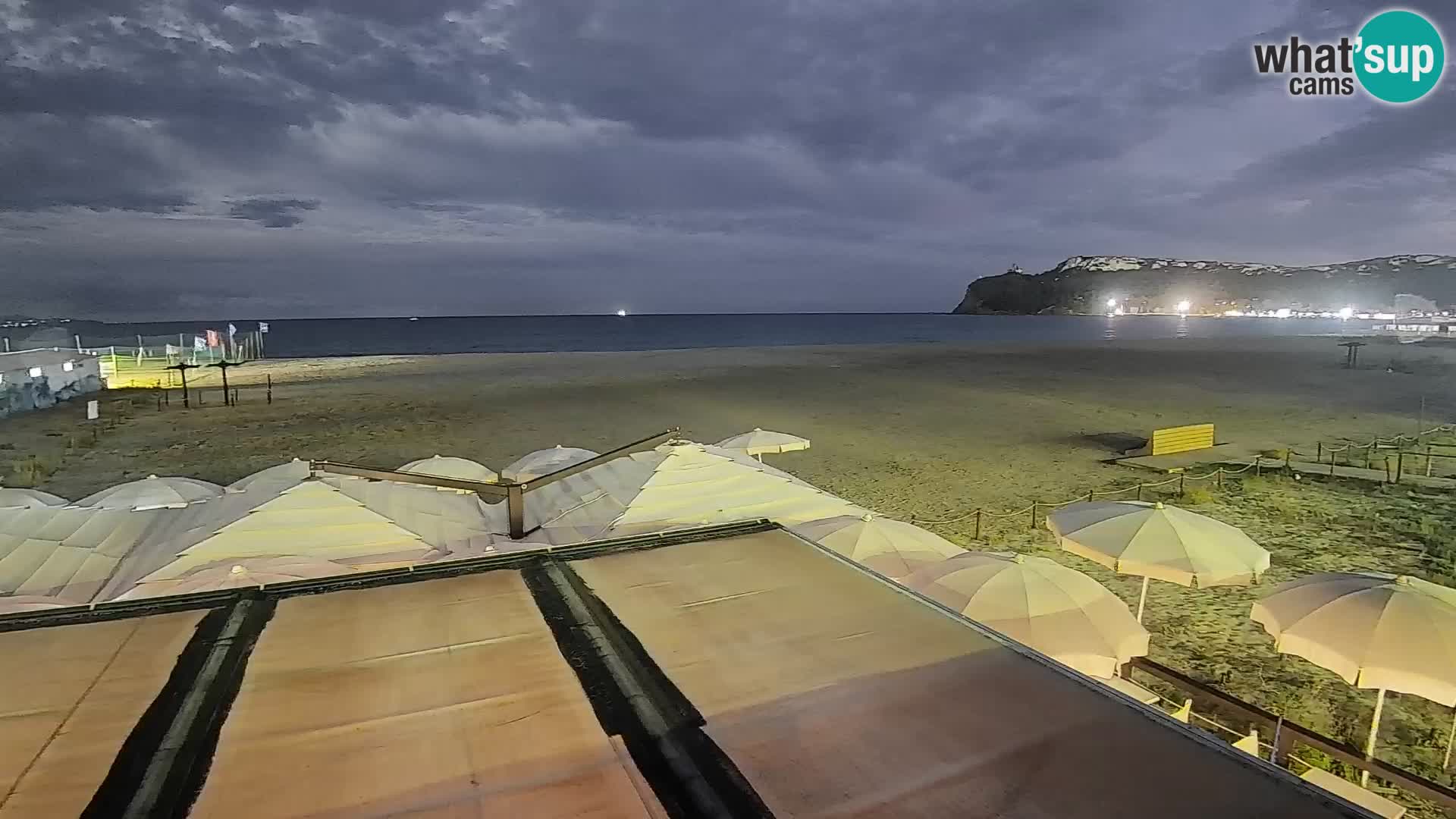 Poetto beach webcam | Cagliari | Sardinija