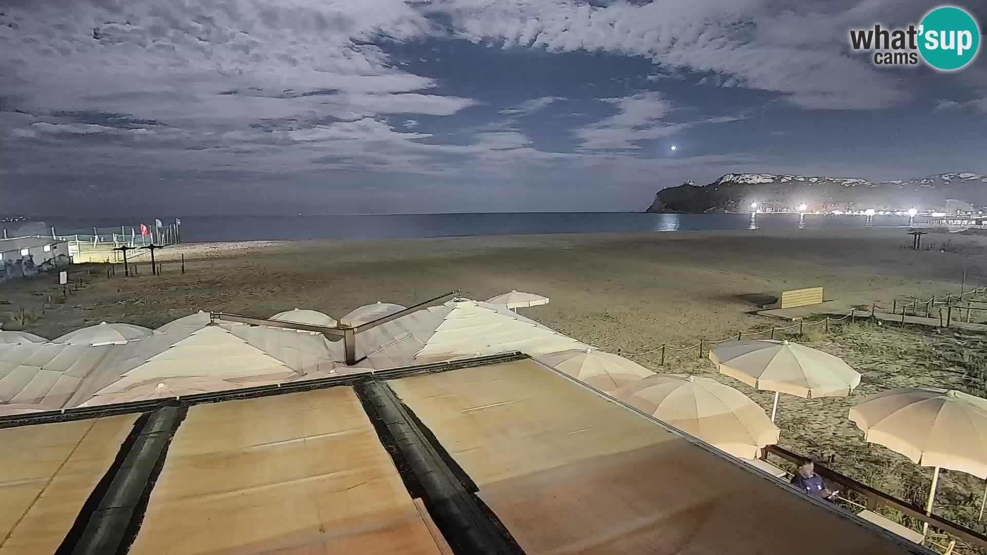 Webcam plage de Poetto | Cagliari | Sardaigne