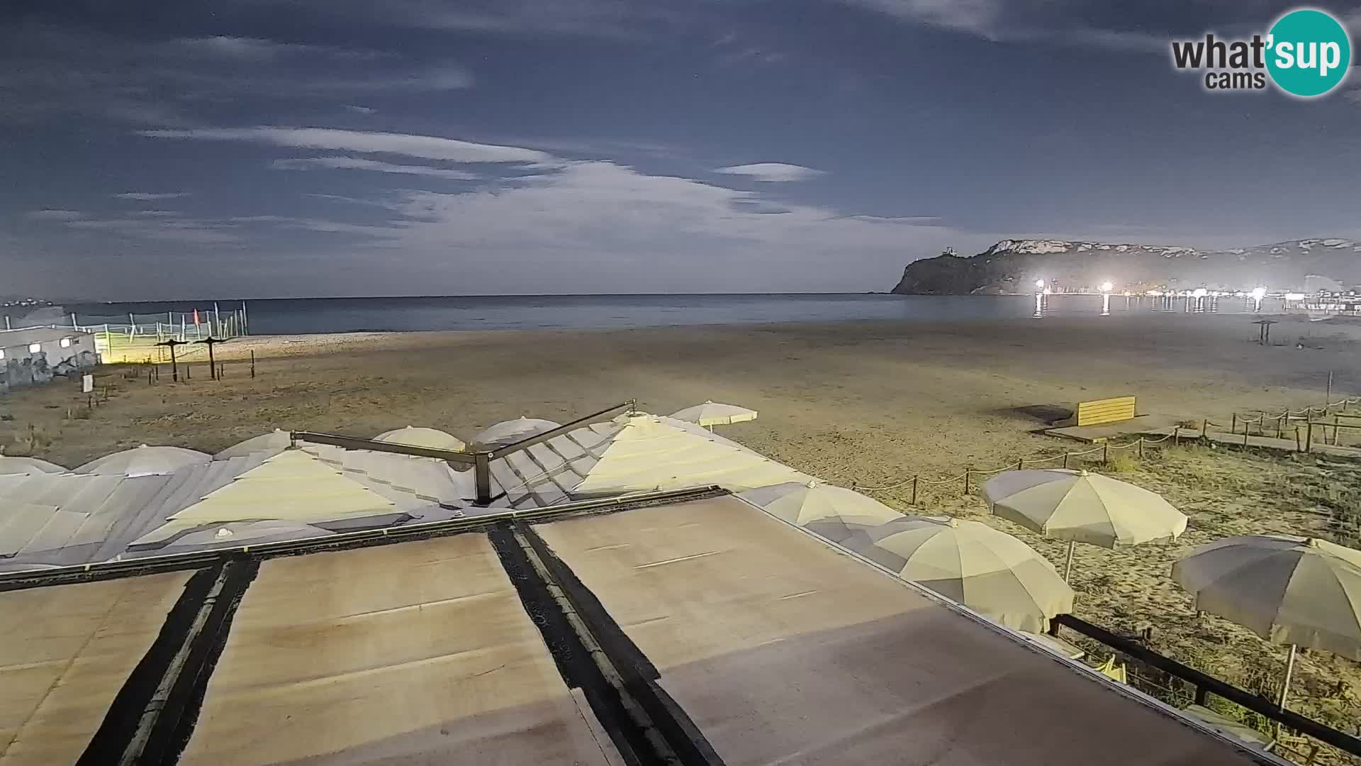 Poetto beach webcam | Cagliari | Sardinia