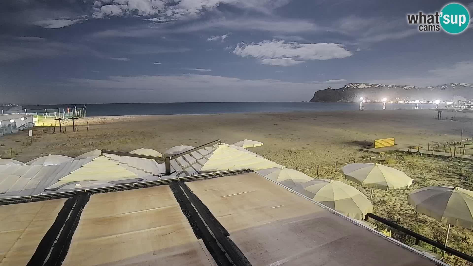 Poetto beach webcam | Cagliari | Sardinia