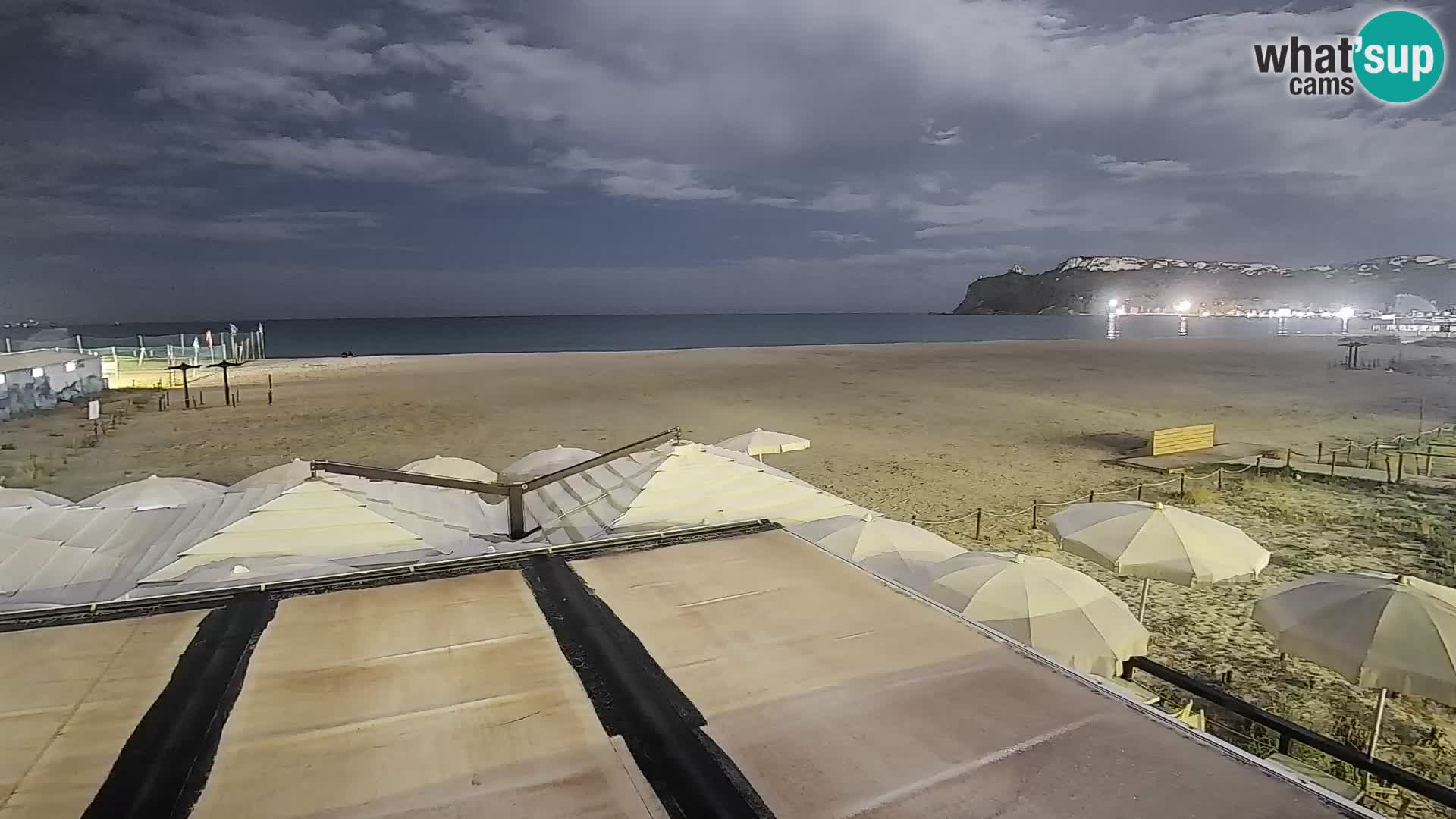 Poetto beach webcam | Cagliari | Sardinia