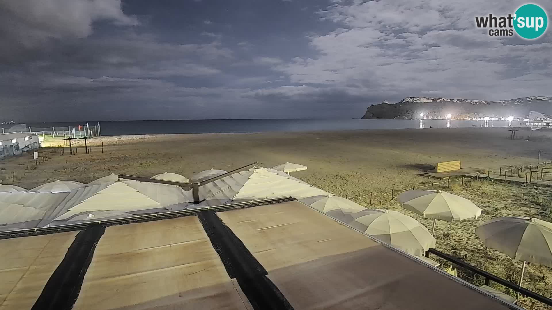 Poetto beach webcam | Cagliari | Sardinija