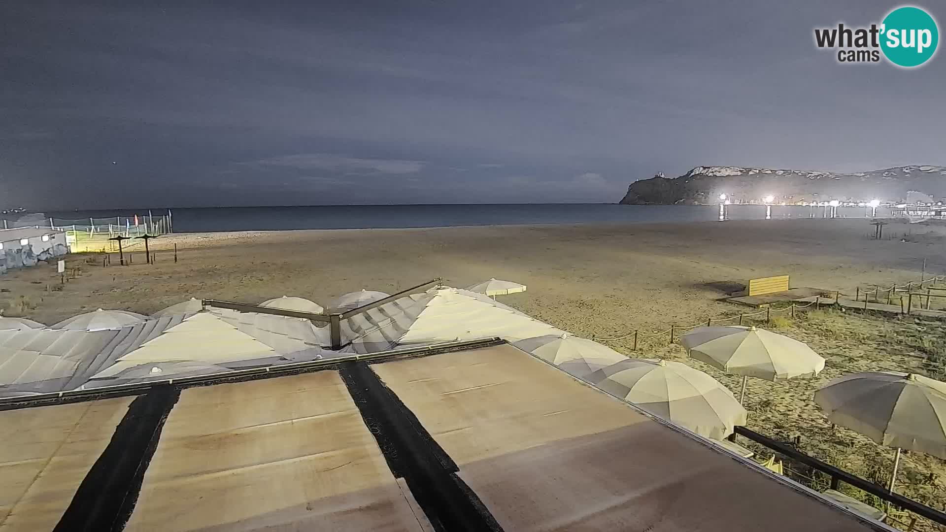Webcam plage de Poetto | Cagliari | Sardaigne