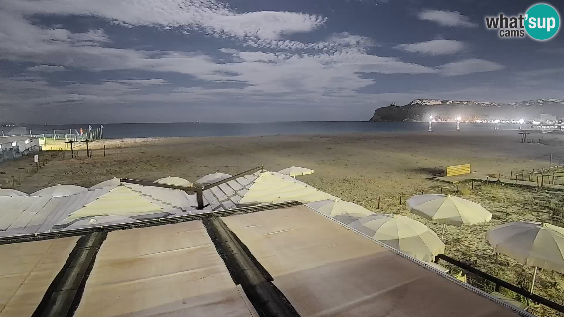 Poetto beach webcam | Cagliari | Sardinija