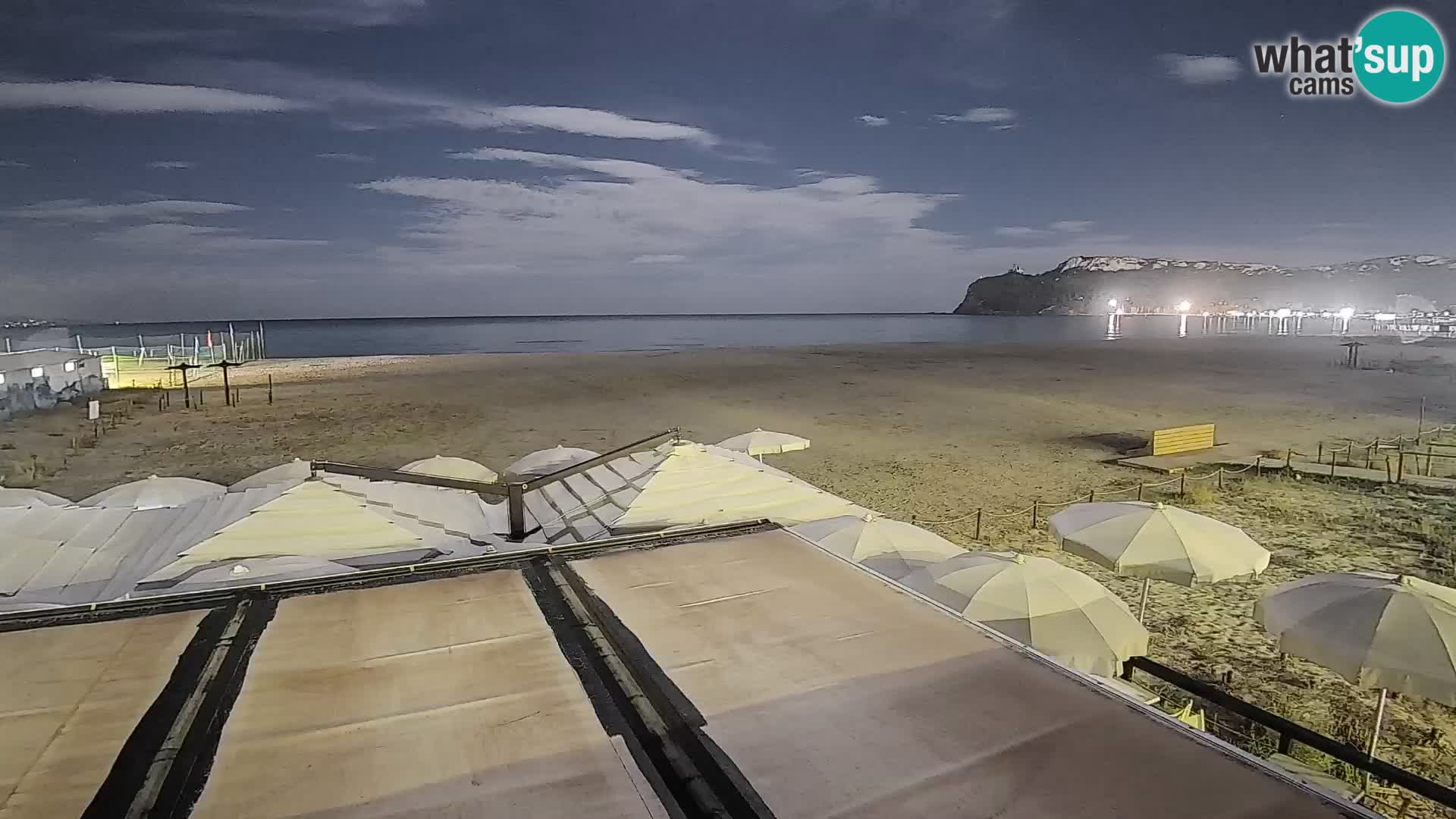 Poetto beach webcam | Cagliari | Sardinija