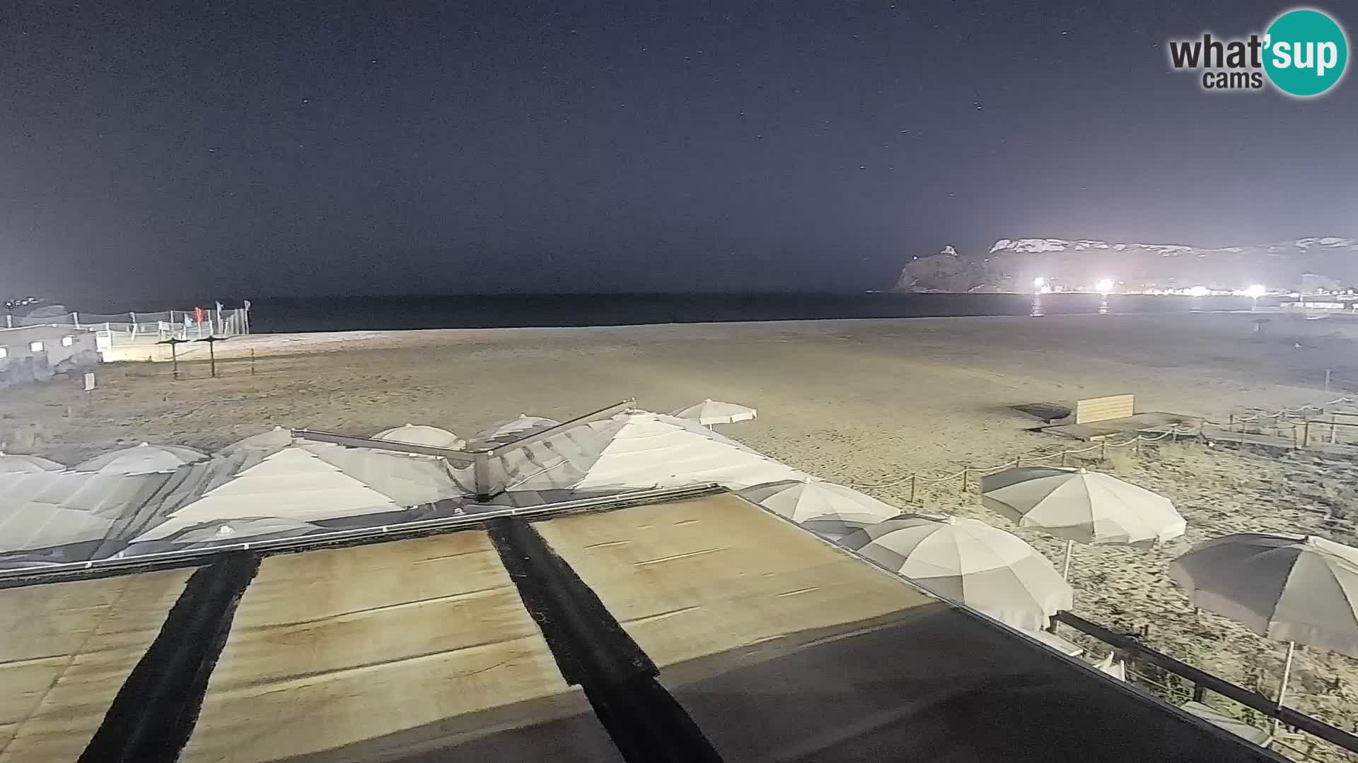 Poetto beach webcam | Cagliari | Sardinija