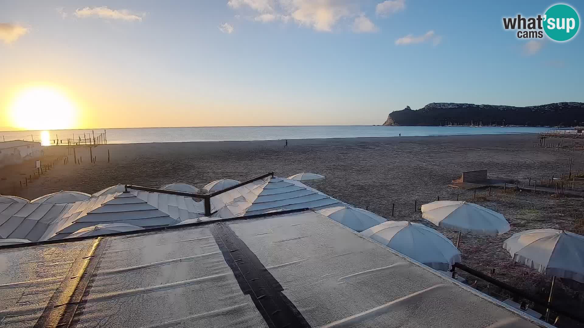 Poetto beach webcam | Cagliari | Sardinija