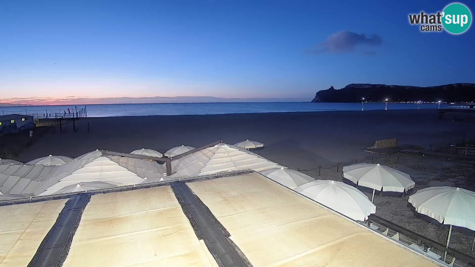 Poetto beach webcam | Cagliari | Sardinija