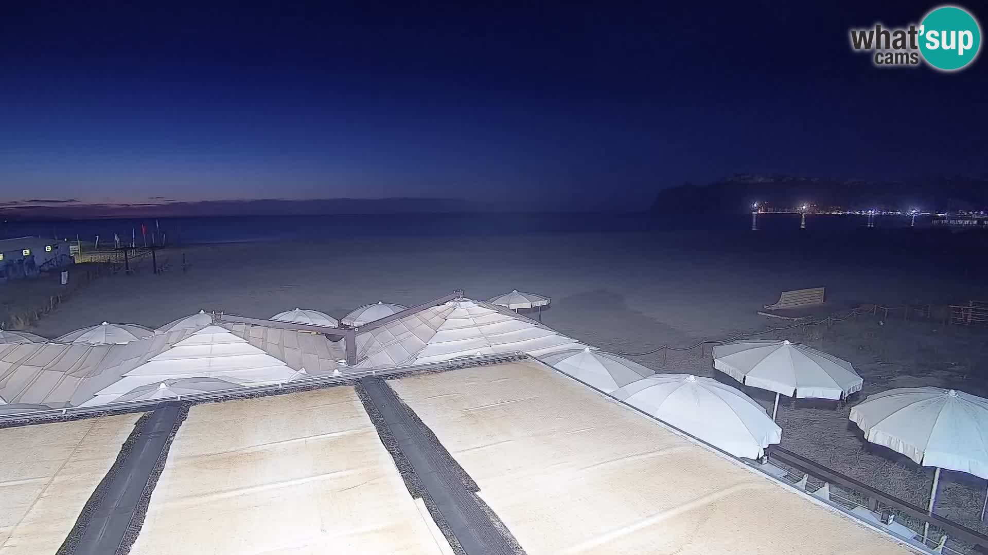 Poetto beach webcam | Cagliari | Sardinija