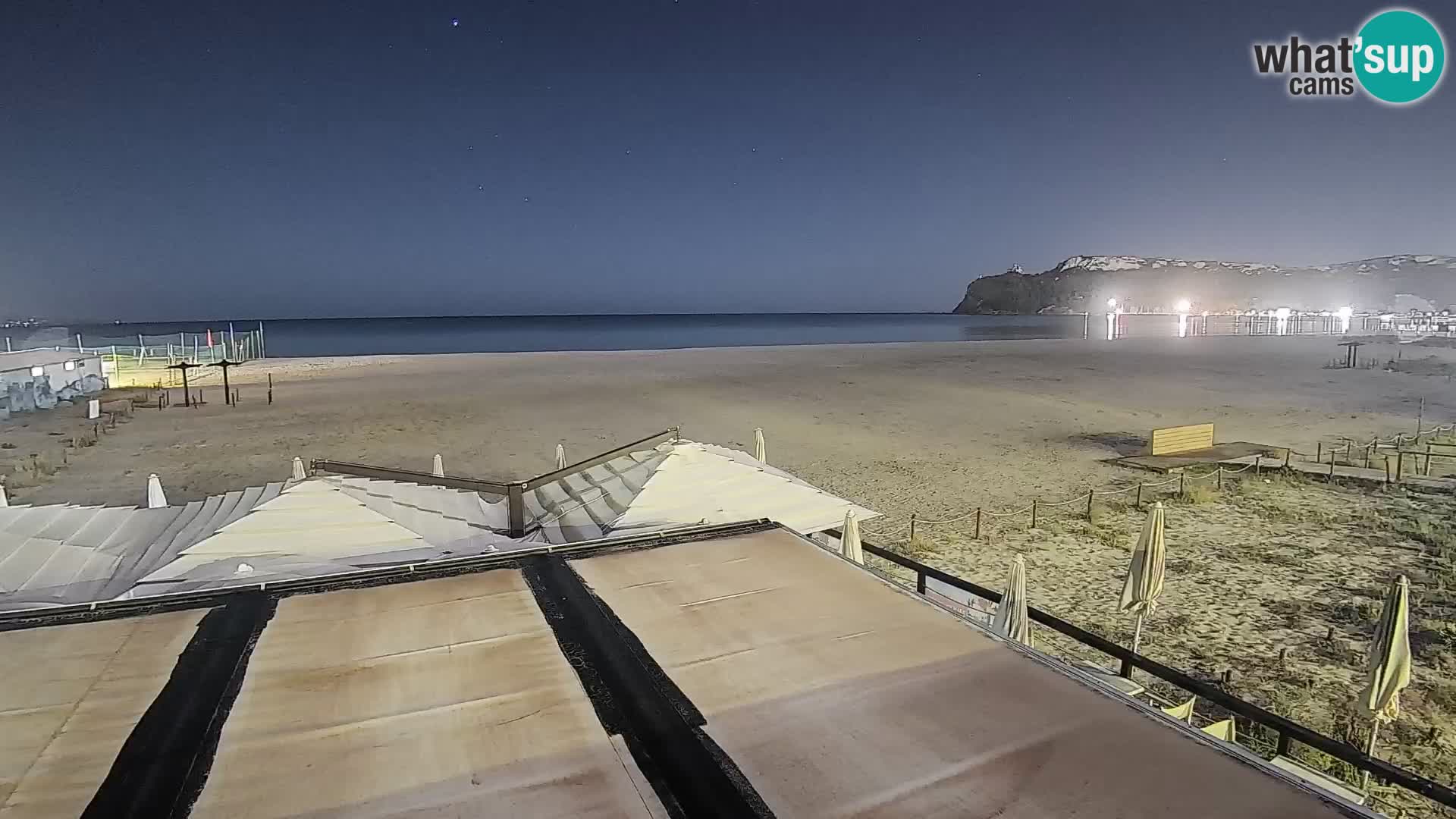 Poetto beach webcam | Cagliari | Sardinija