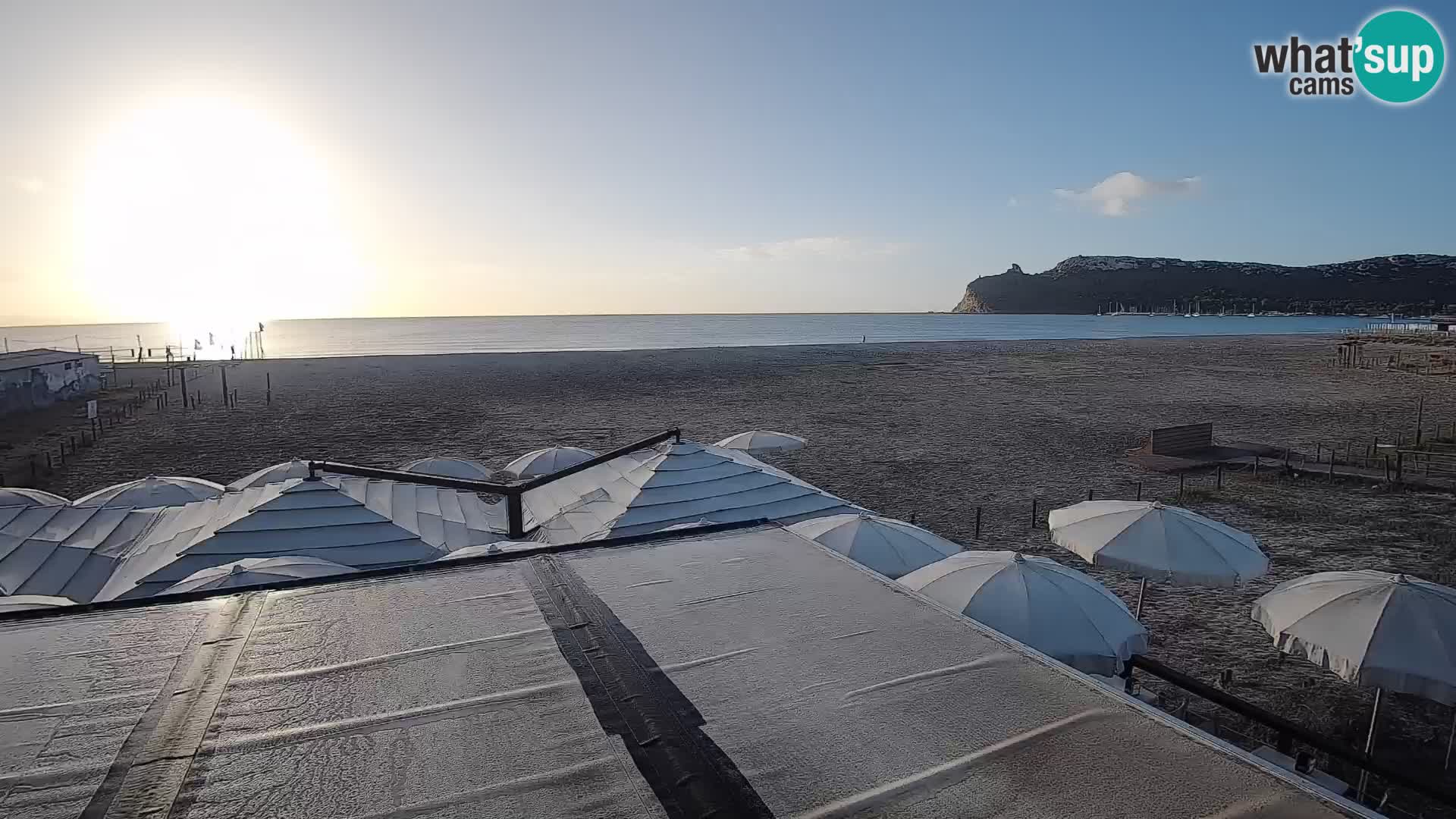 Webcam spiaggia del Poetto | Cagliari | Sardegna