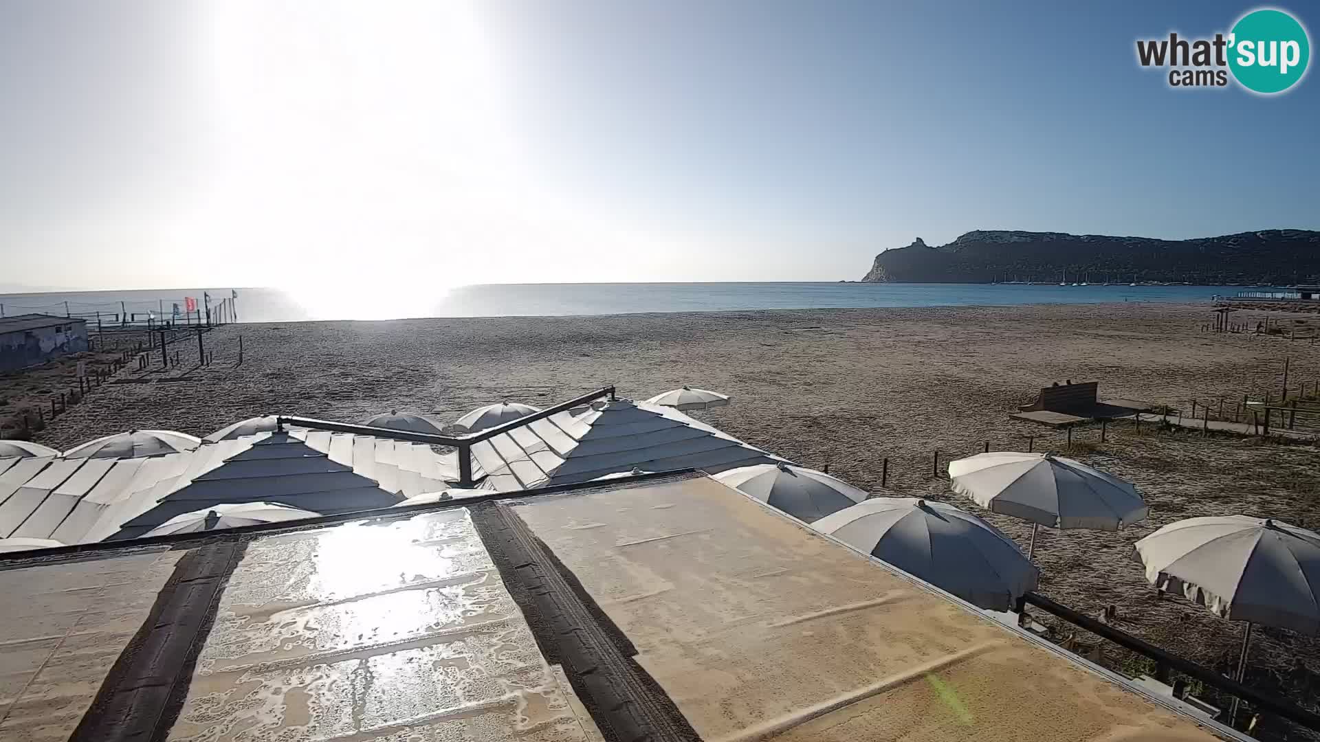 Poetto beach webcam | Cagliari | Sardinija
